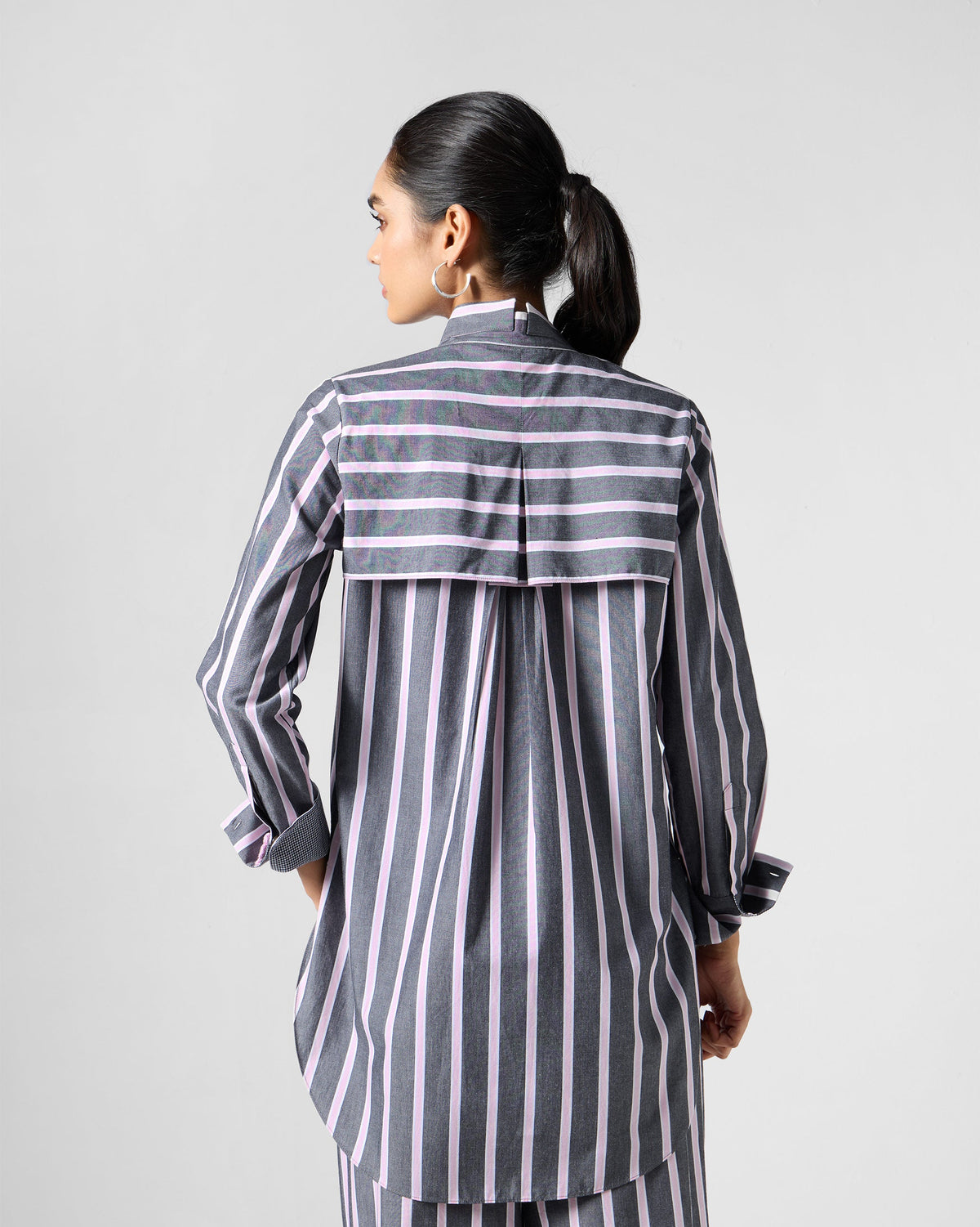 The Trench Shirt Set - Charcoal