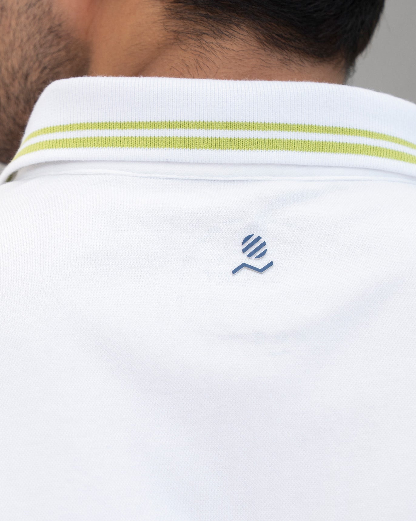 Nico Tennis Polo T-shirt - White & Green