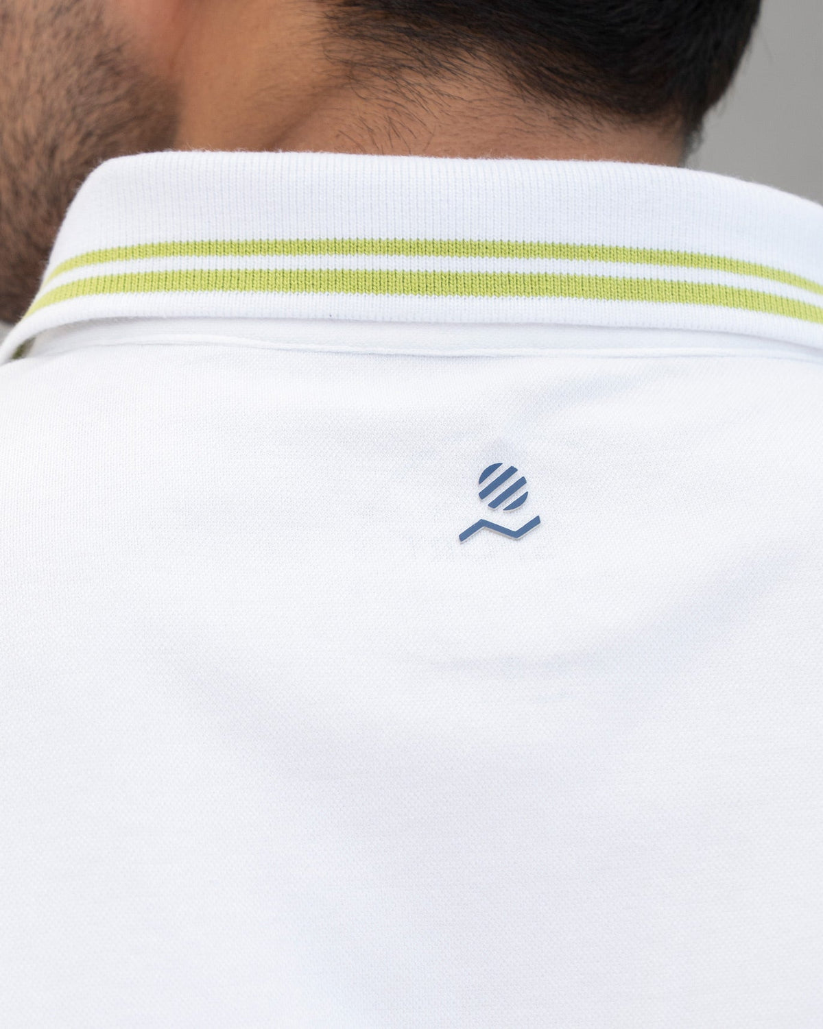 Nico Tennis Polo T-shirt - White & Green