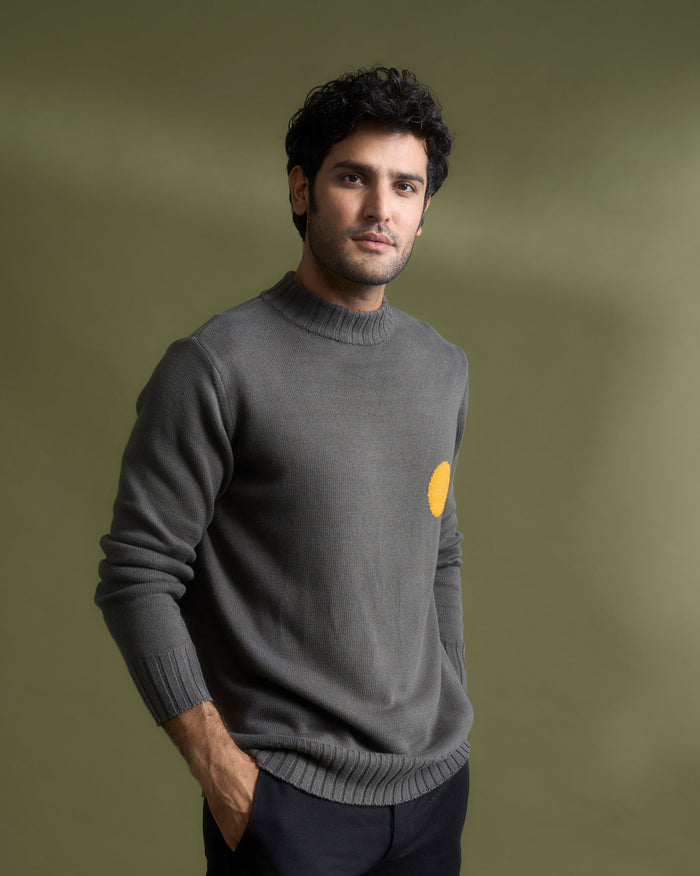 Coast Crew-Neck Sweater - Grey