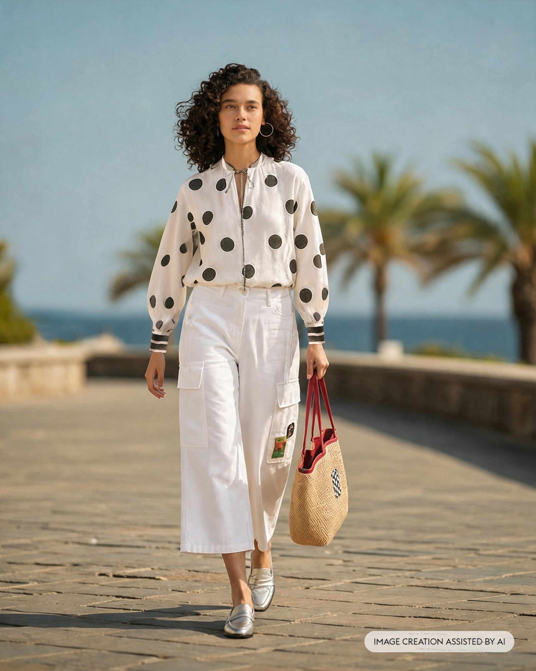Billow Top - Printed Organic Cotton Voile Relaxed Fit