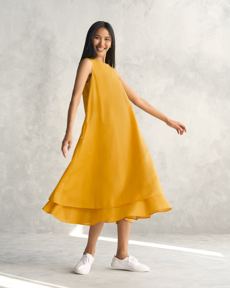 Double Layer Dress - Ochre