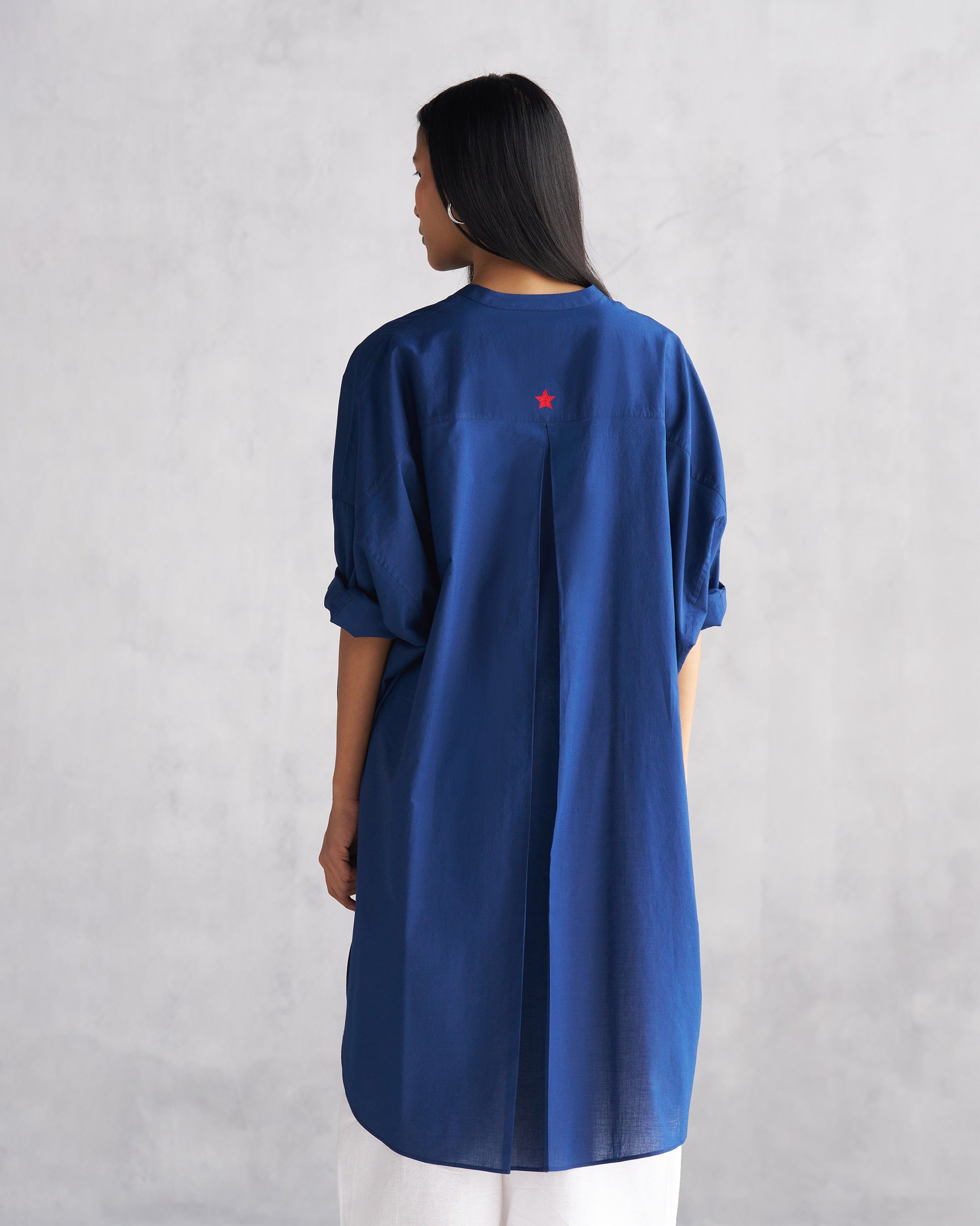 Lazy Sunday Tunic - Indigo