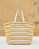 Sunrise Stripe Tote - Ochre & Ivory