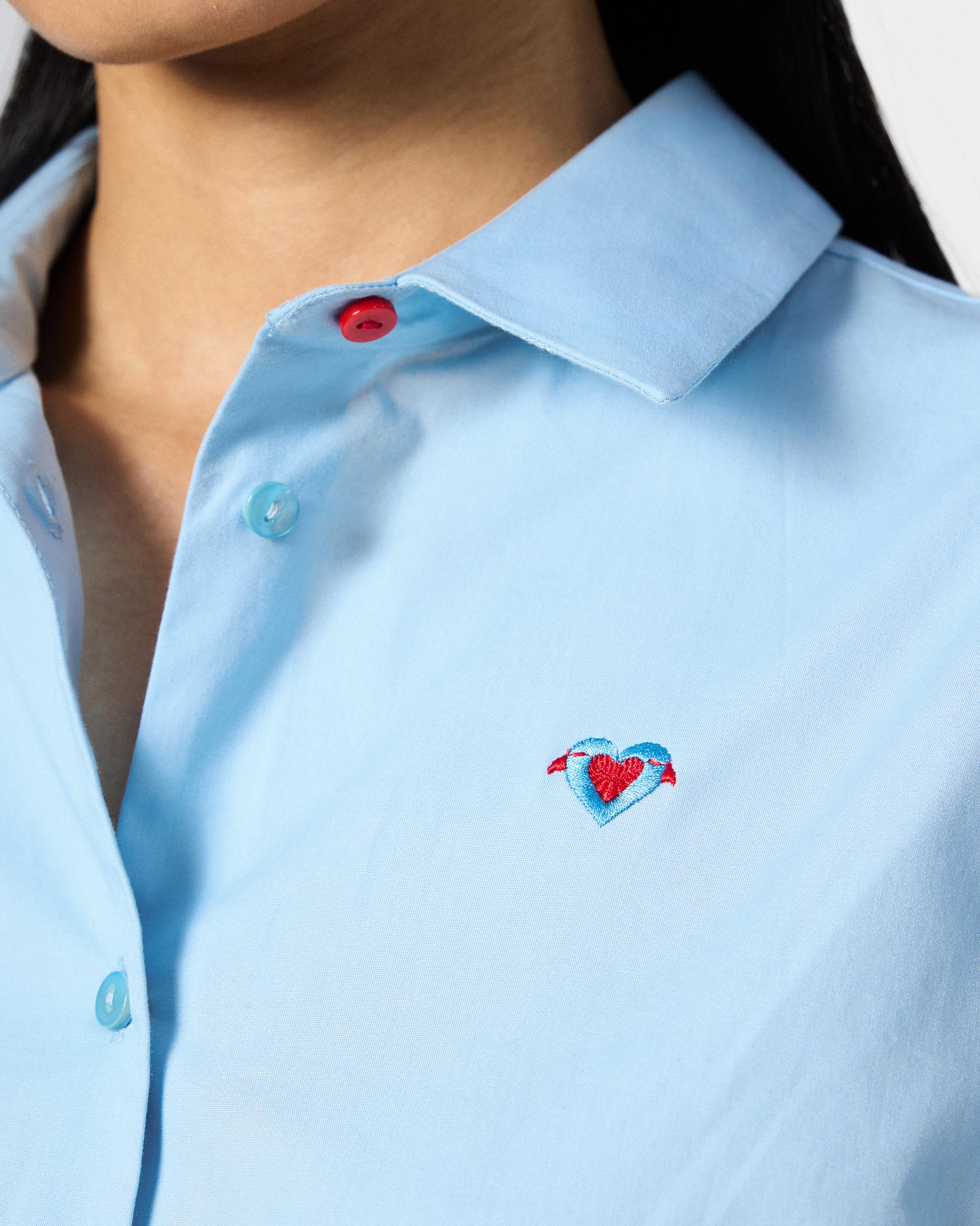 The Ela Shirt Set - Ice Blue