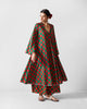 The Talas Kurta Set - Red & Green Printed