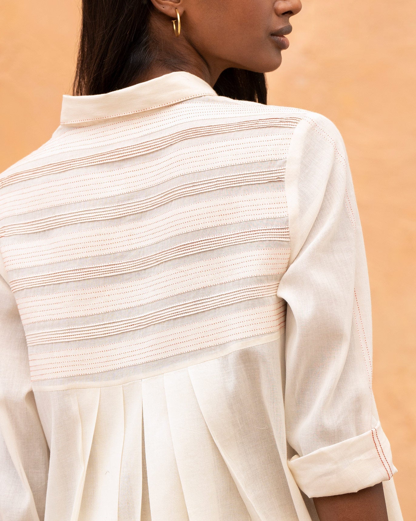 Back Flayer Top - Ivory