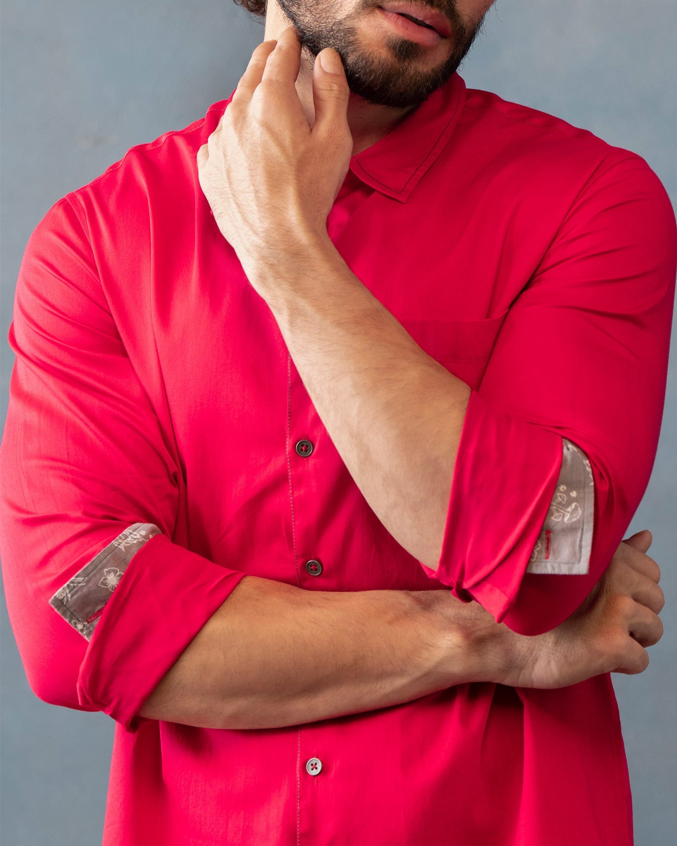 Zenith Pocket Shirt - Fuchsia