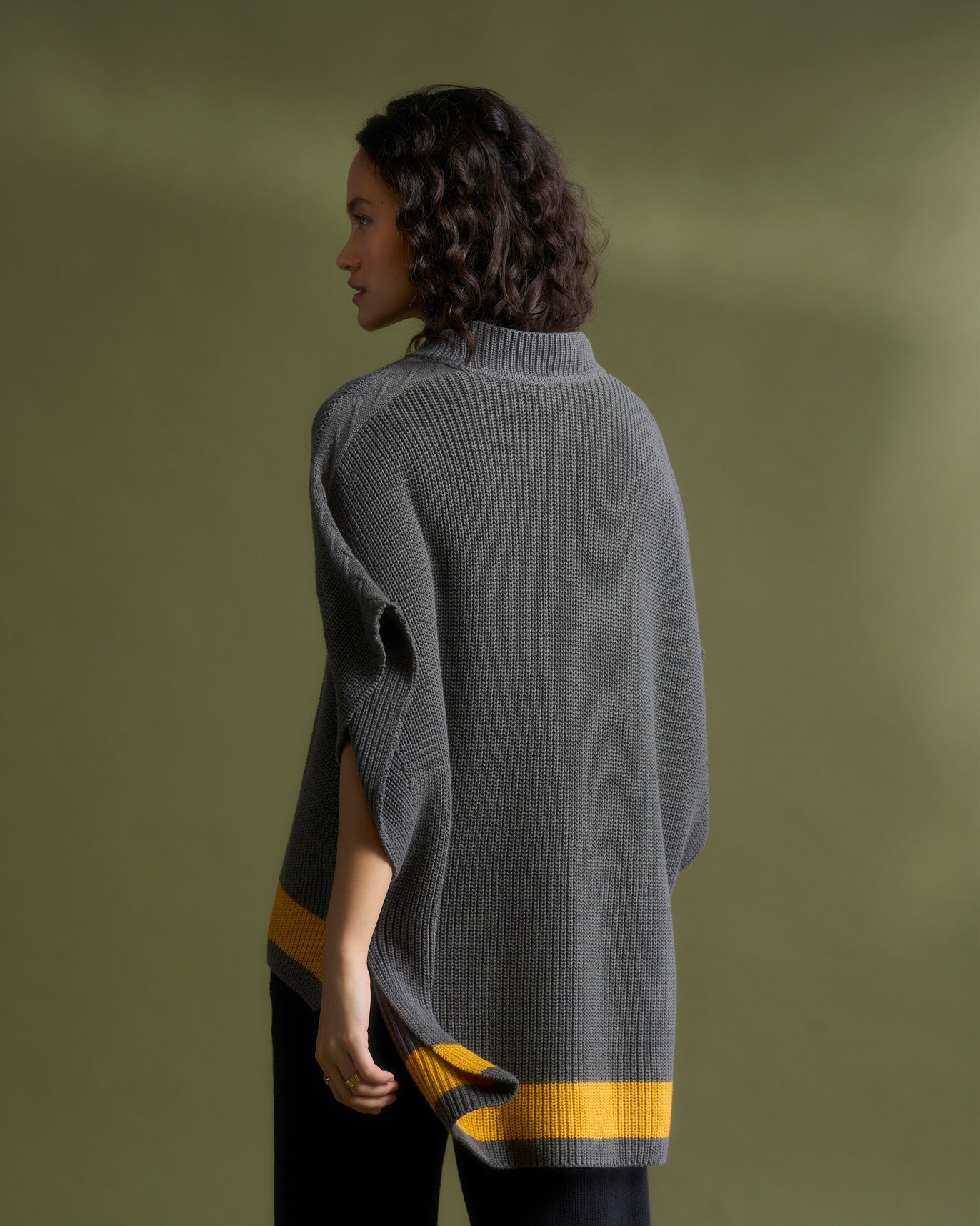 Dream High Low Hem Sweater - Grey