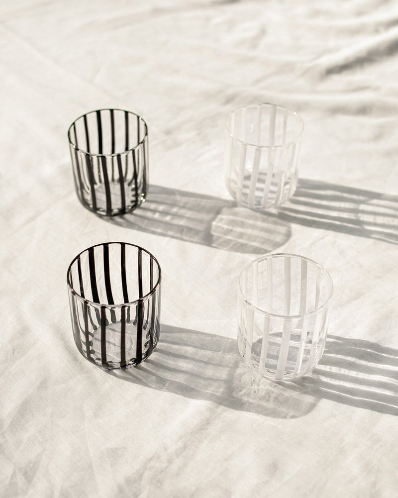 Mahi Stripe Glasses (Set of 4)