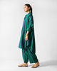 The Lazy Sunday Tunic Set - Navy & Green Stripes