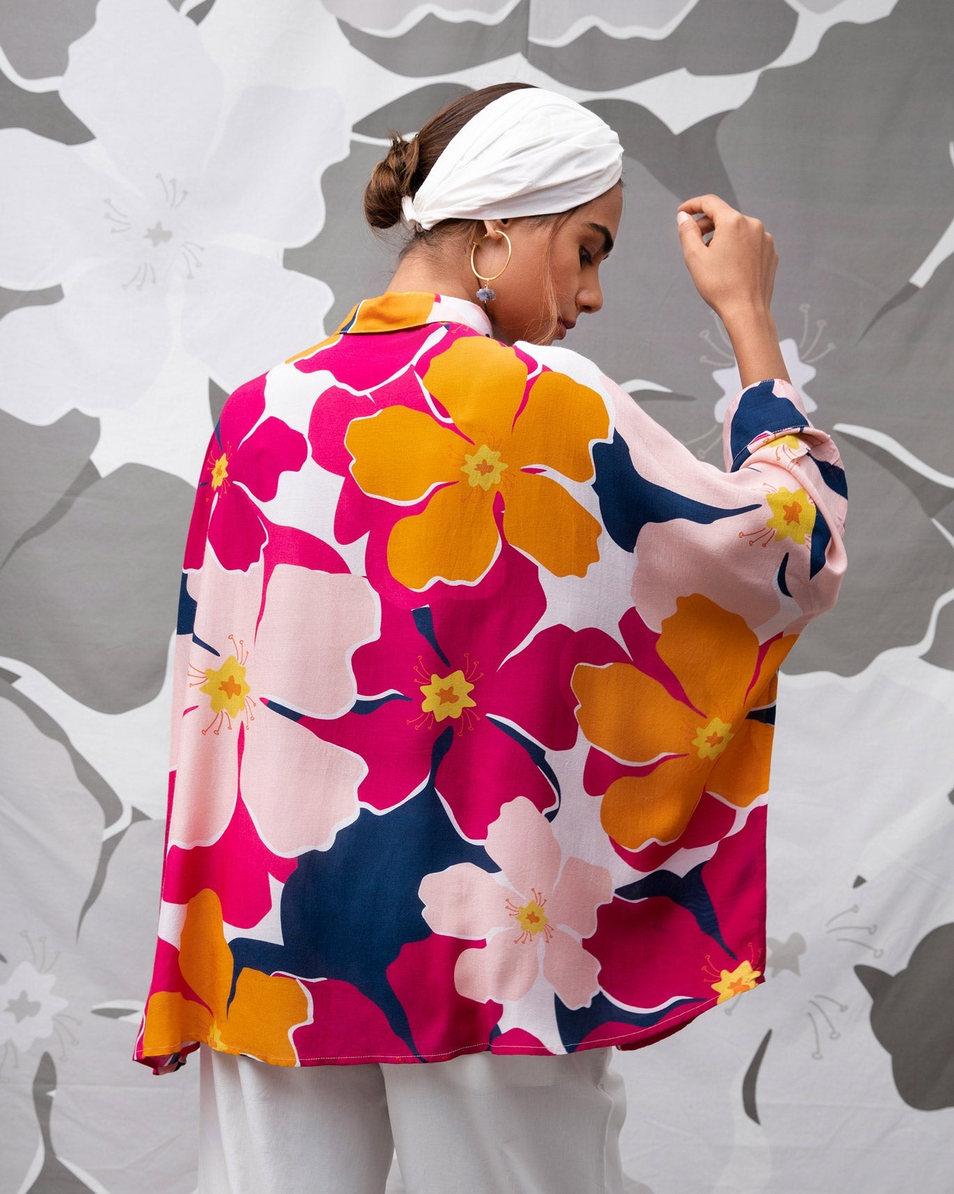 Boxy Shirt - Pink & Orange