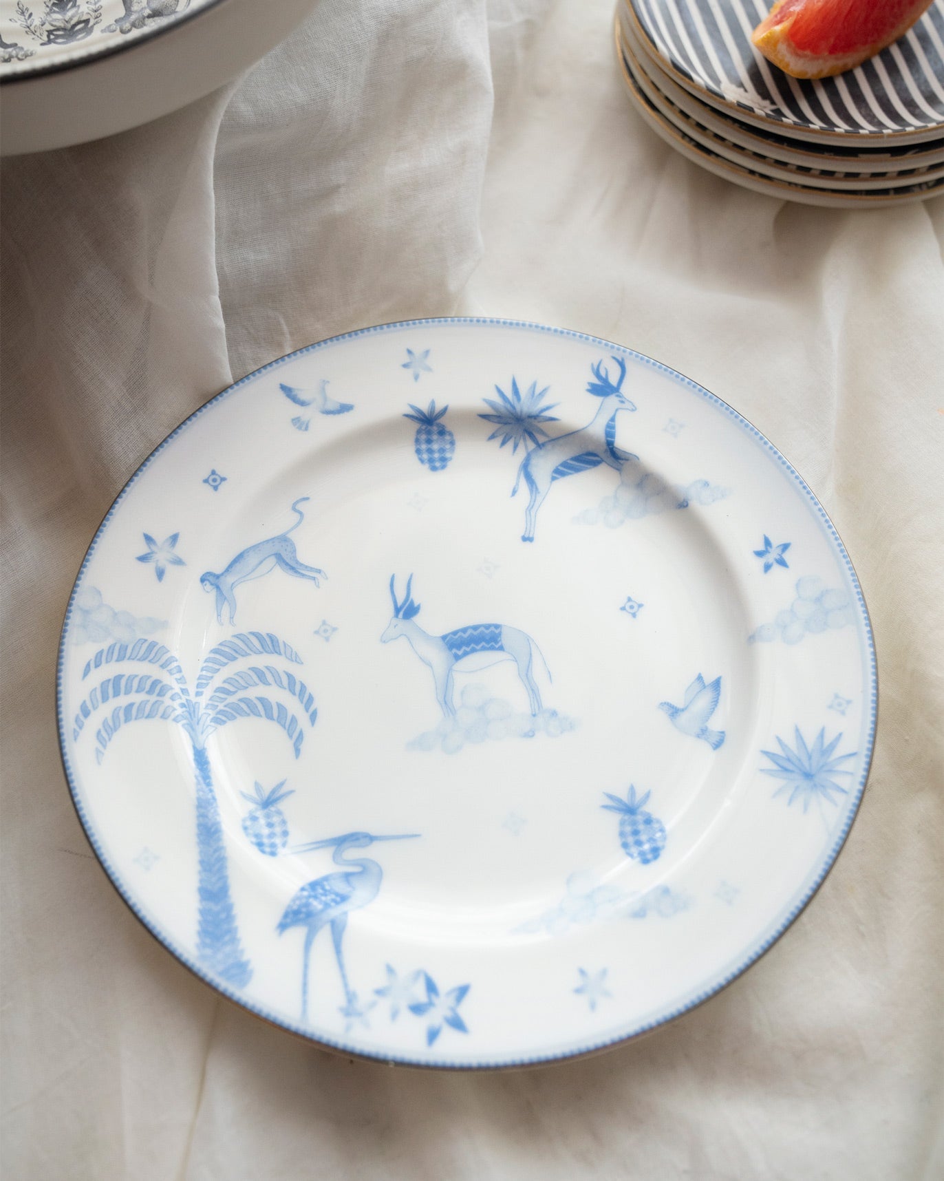 Namtso Quarter Plate - Ivory