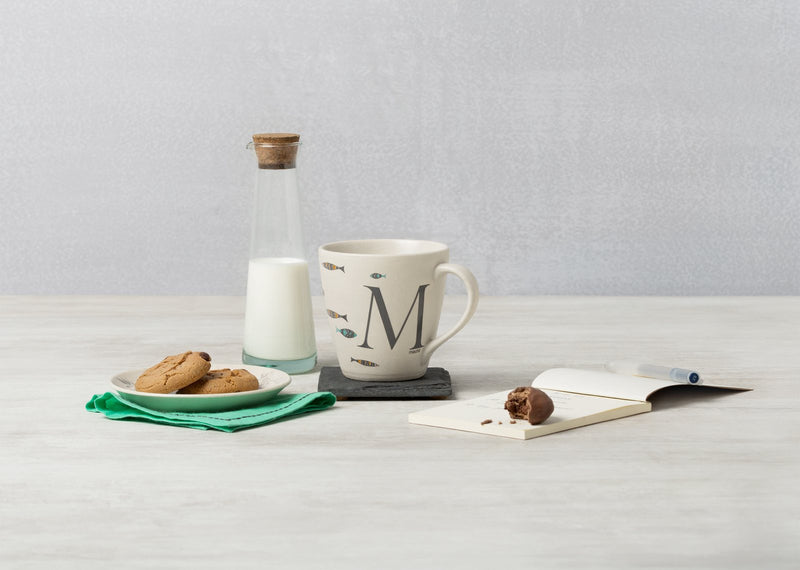 Alphabet M Mug - Stoneware