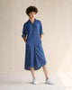 Pristine Long Shirt Dress - Blue