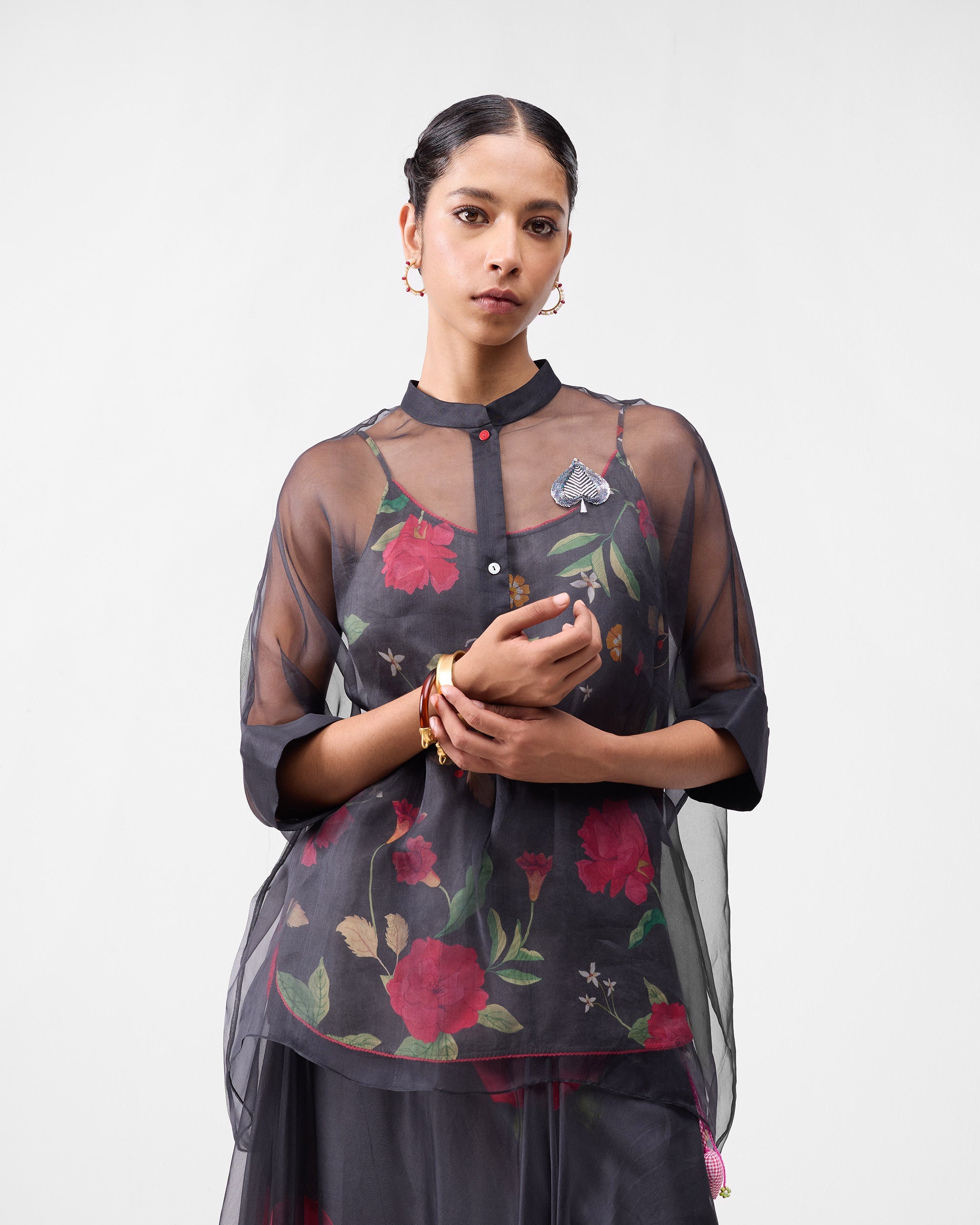 The Desert Bloom Set - Charcoal & Watermelon