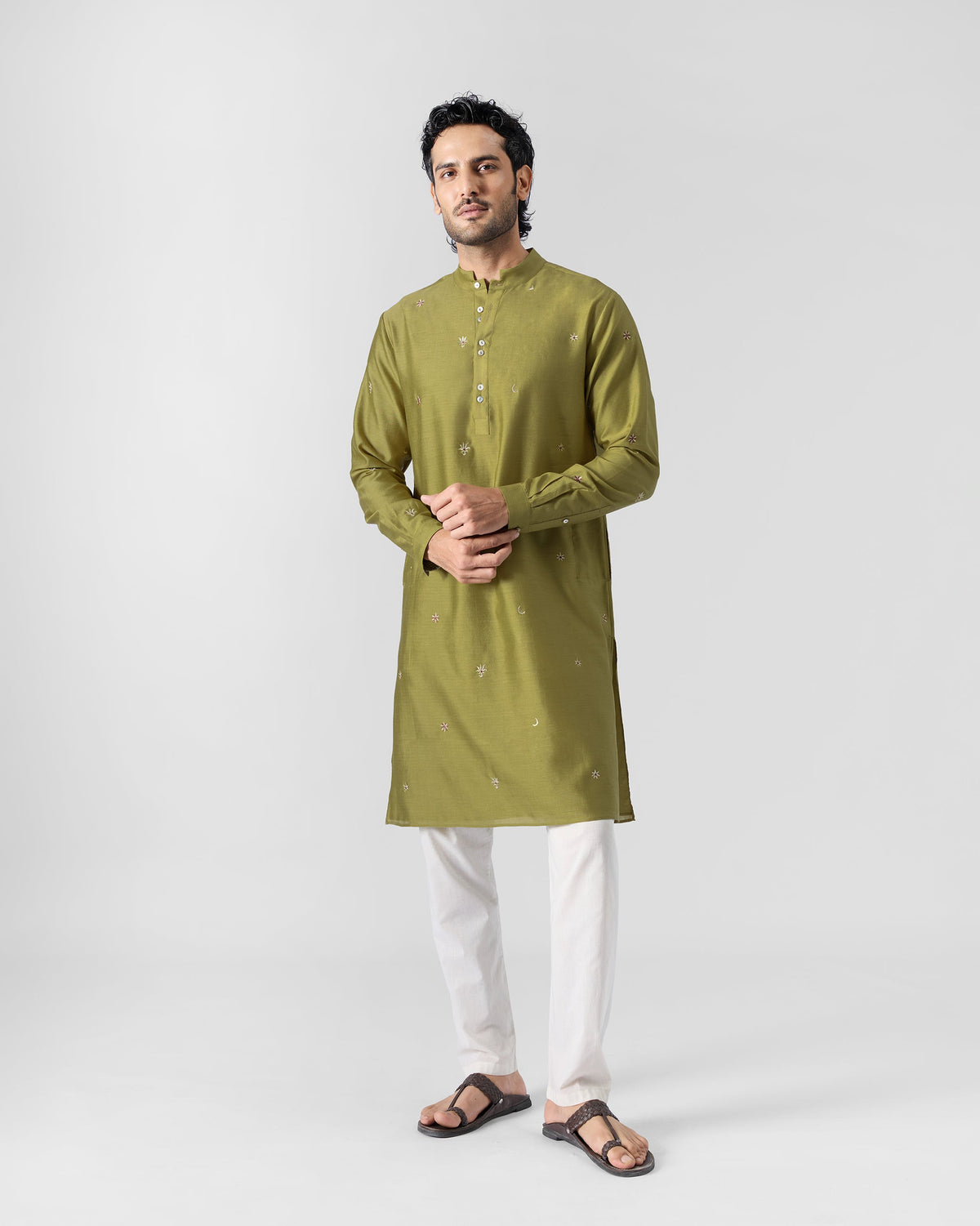 Rey Kurta - Cotton Silk Classic Fit