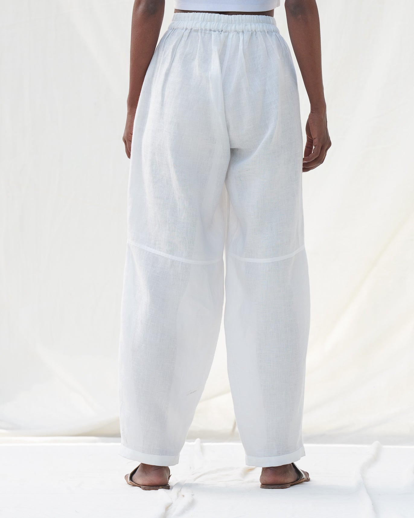 Knee Pocket Pants - Natural