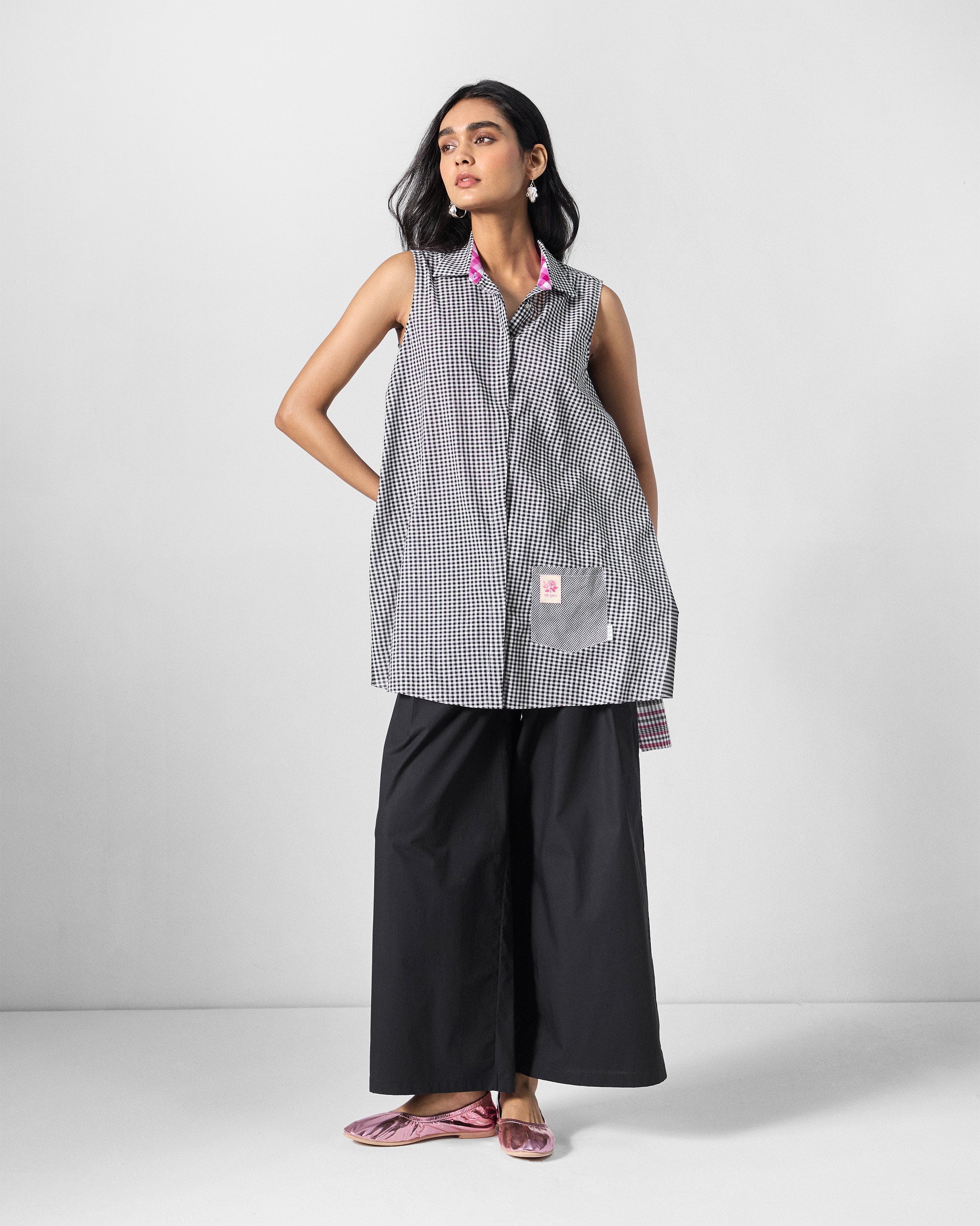 Sway Shirt - Black & White Checks
