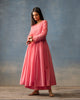 Side Slit Kurta & Basic Pyjamas - Deep Pink