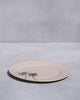 Swaying Palm Quarter Plate - Ivory