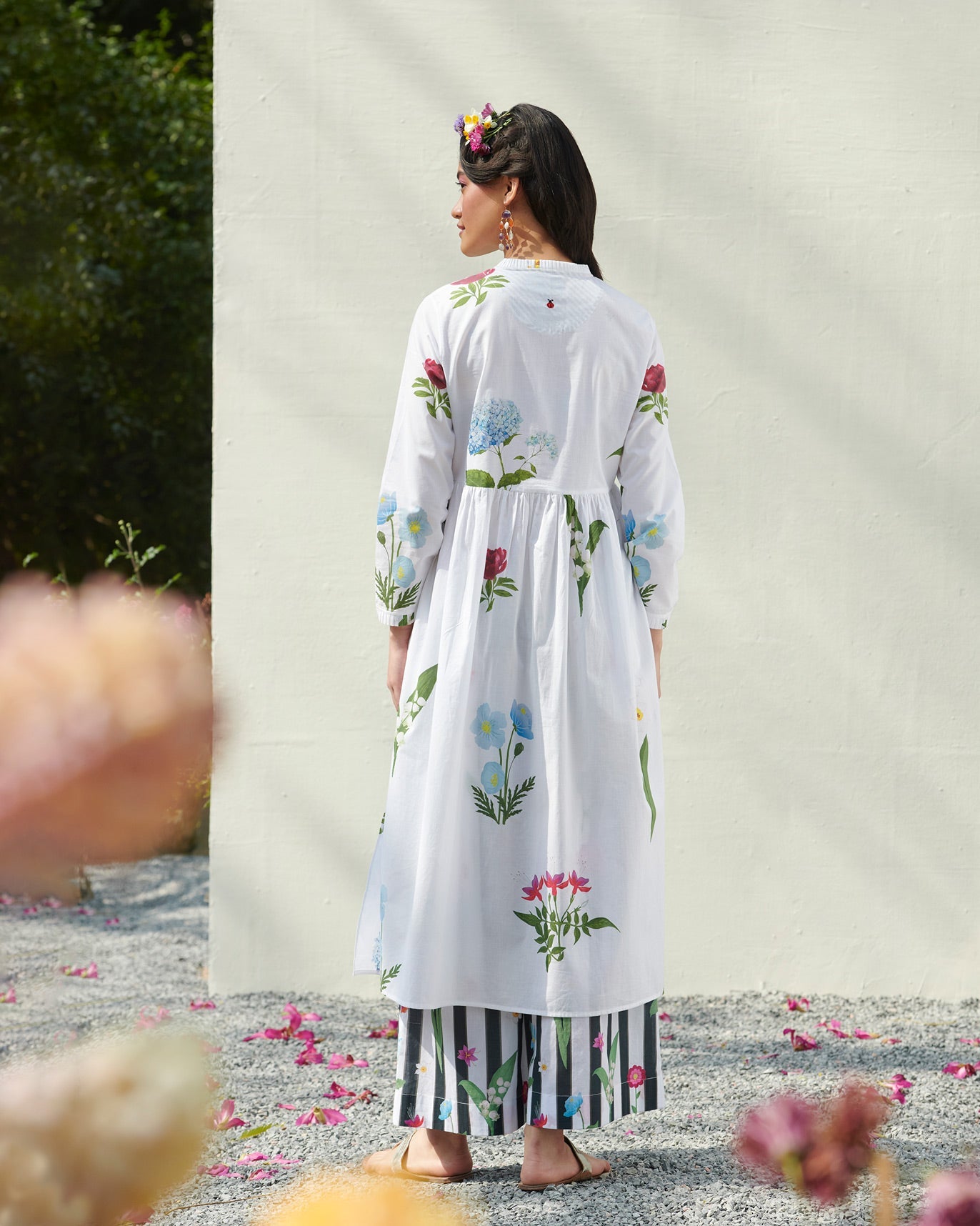 Pleat-Front Kurta - Multi