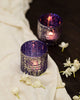 Purple and Gold Votive (Set of 4)