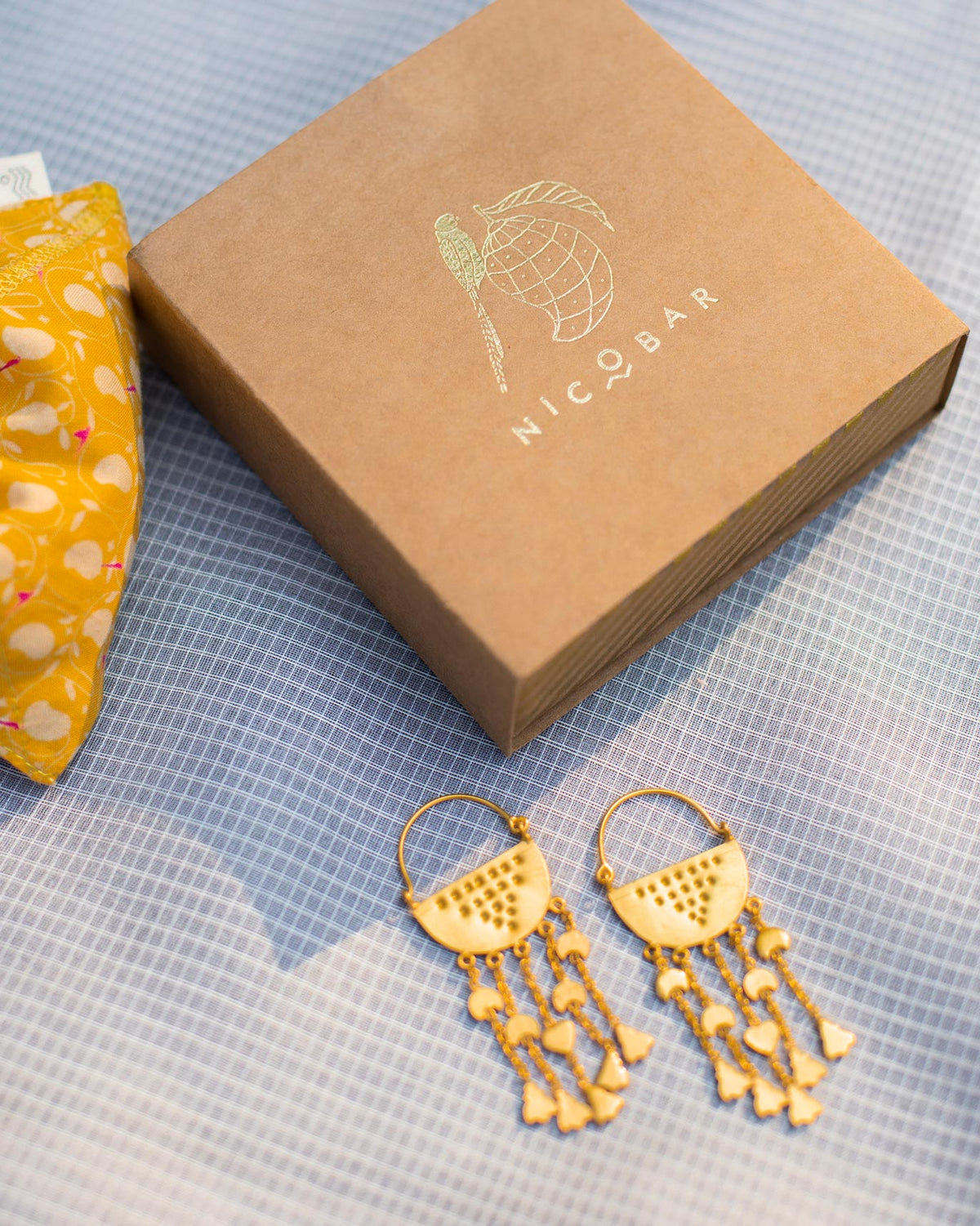 Jhil Mil Earrings - Gold