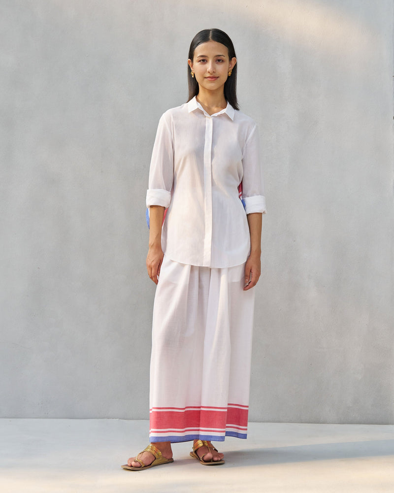 Yoi Hem Pants - White