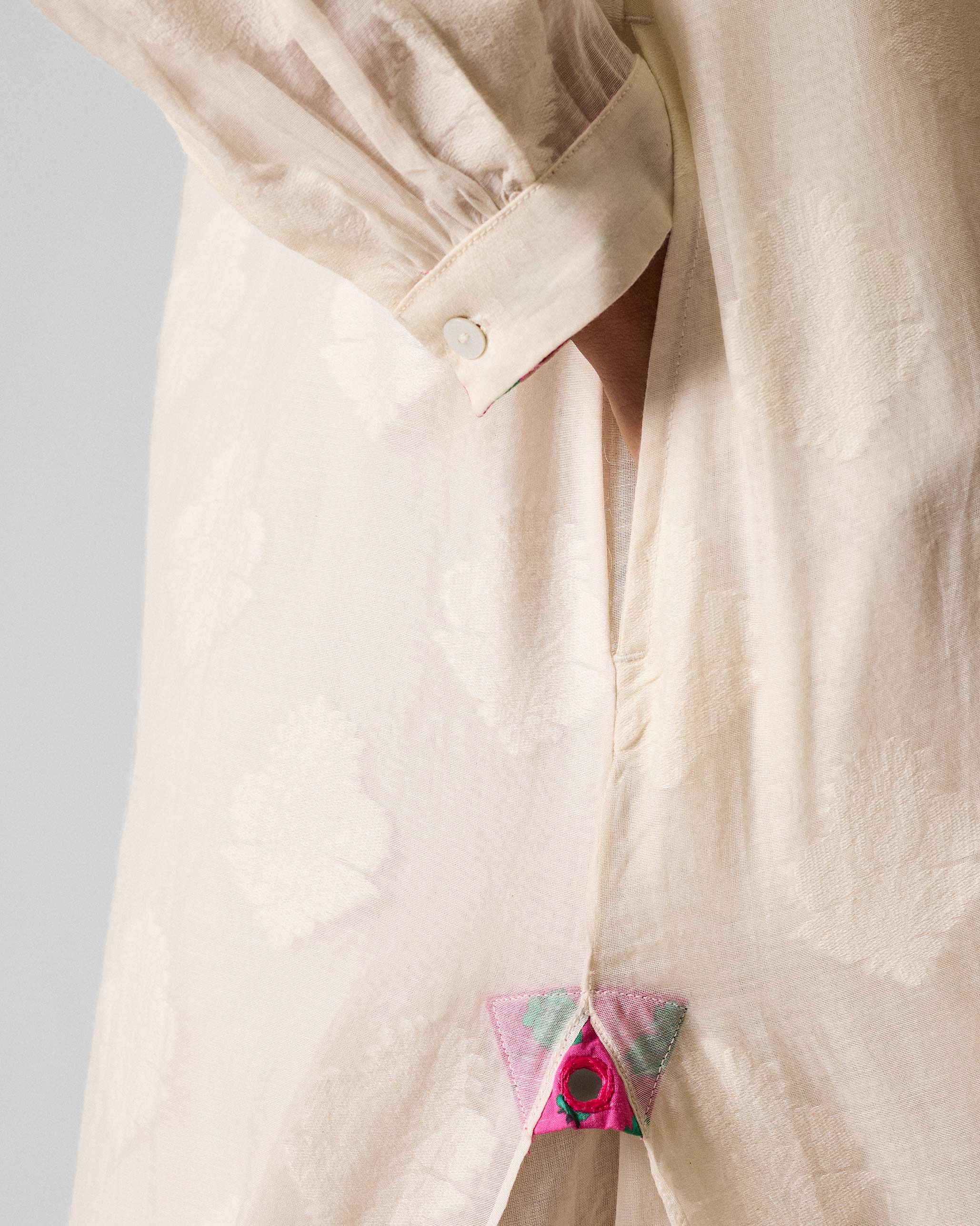 The Basic Long Length Kurta Set - Ivory