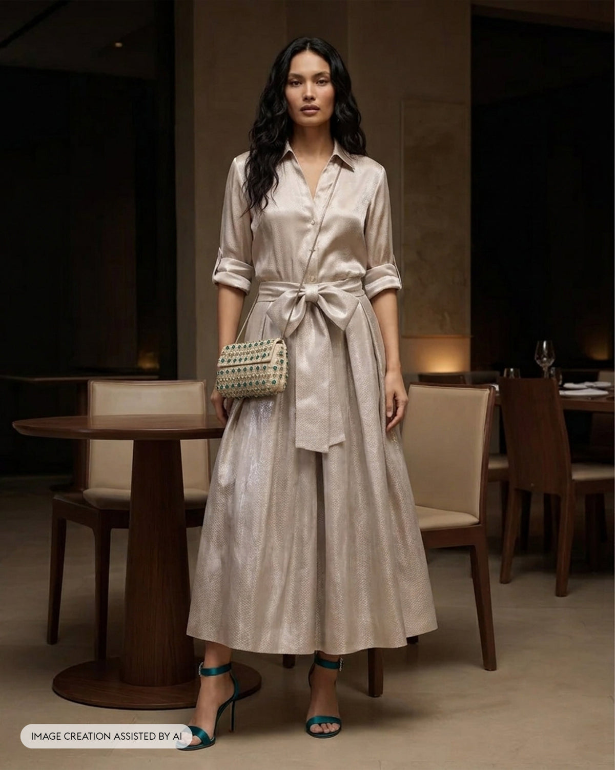 Prance Skirt - Jacquard Tissue Organza