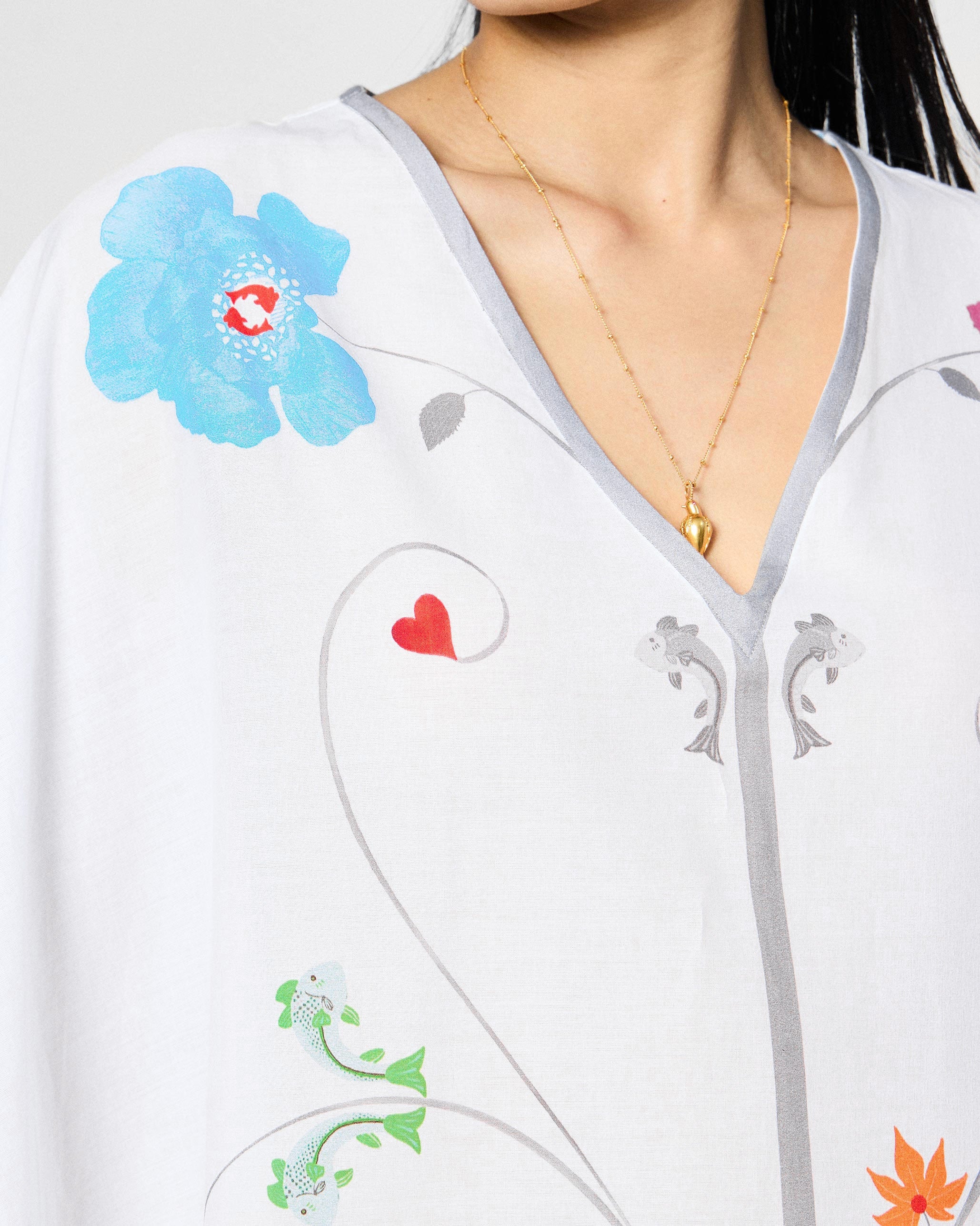 The Kohima Kaftan Set - Multicolour