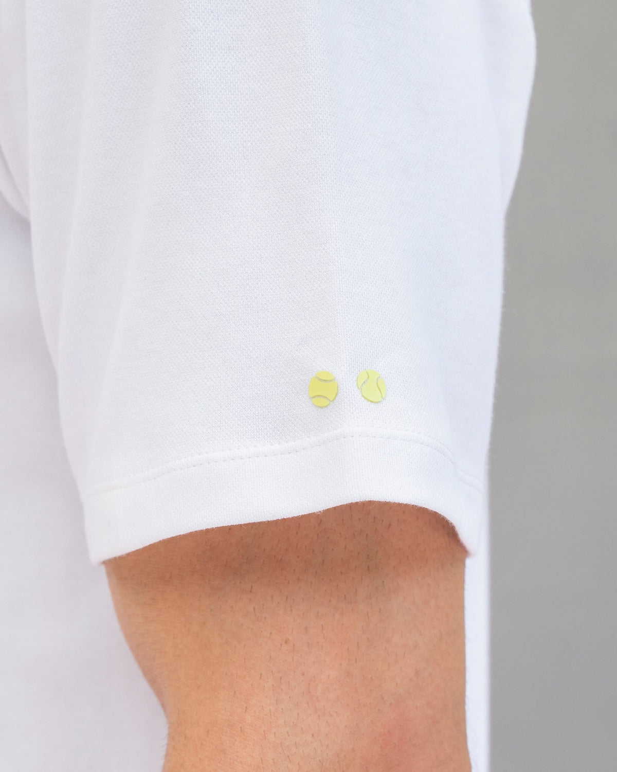 Nico Tennis Polo T-shirt - White & Green