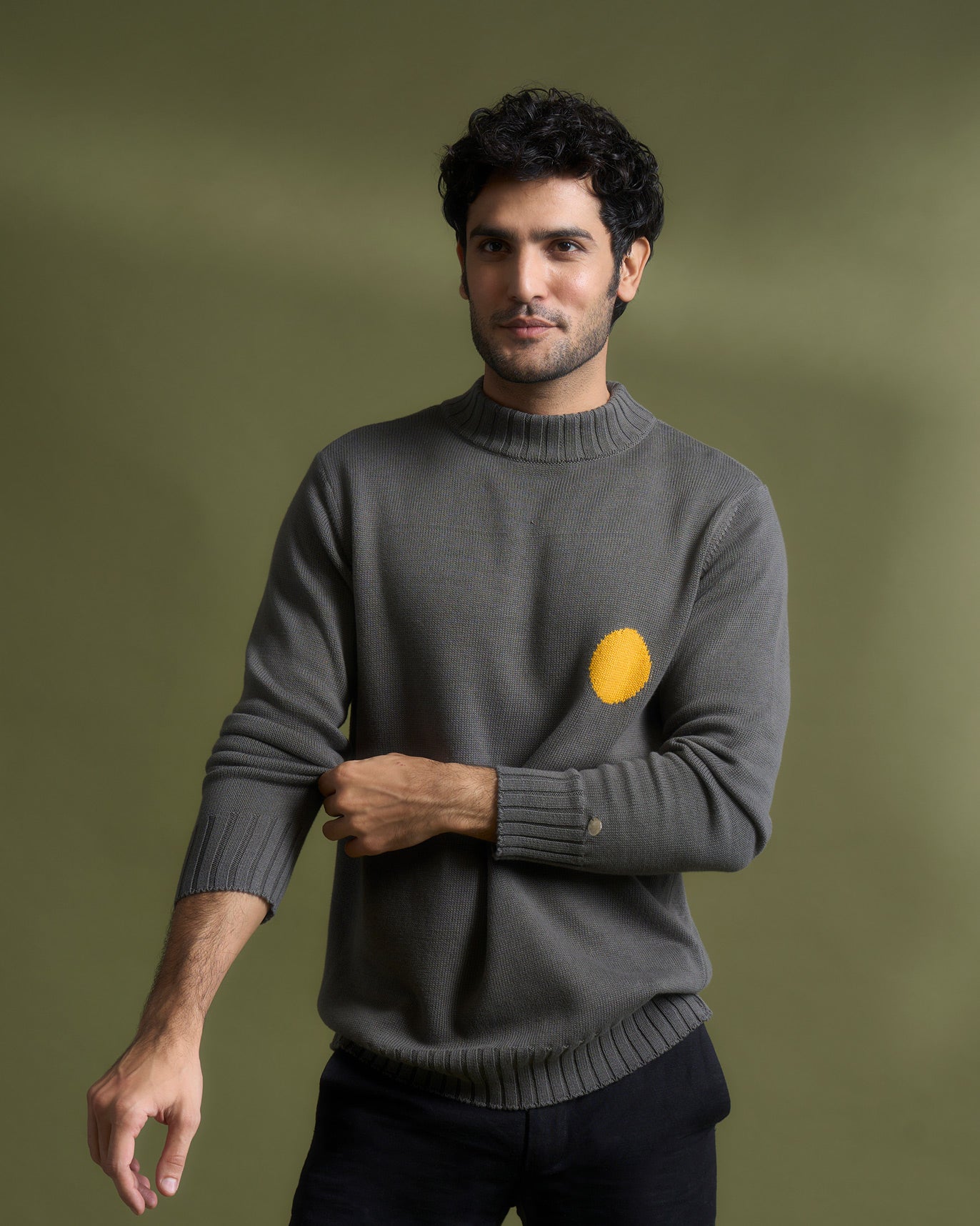 Coast Crew-Neck Sweater - Grey