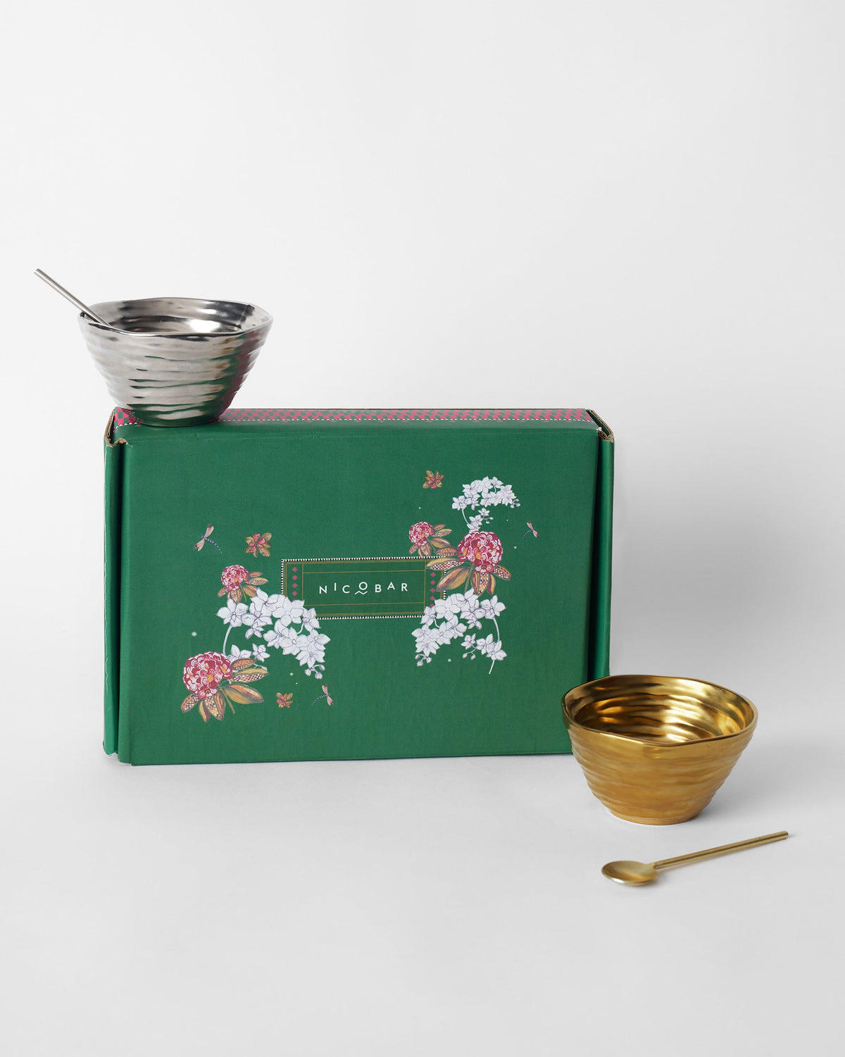 Dhaara Nut Bowl with Spoon - Set of 2