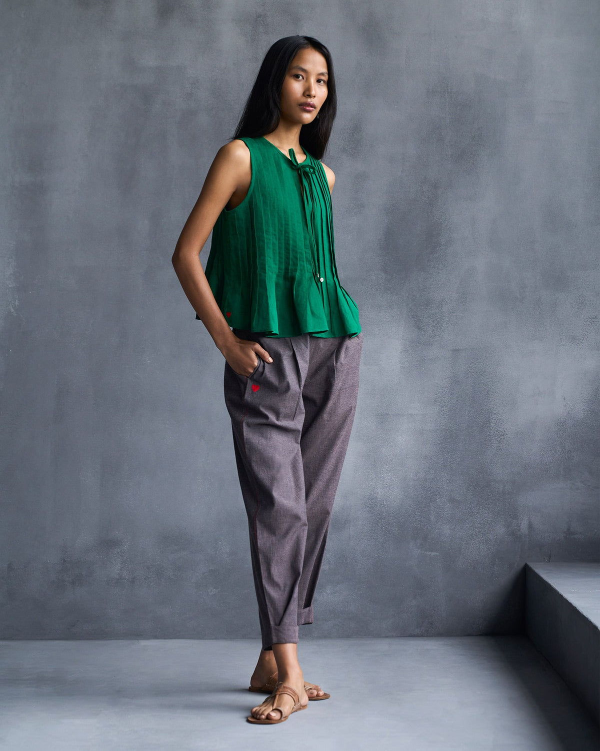 Trumpet Top - Green
