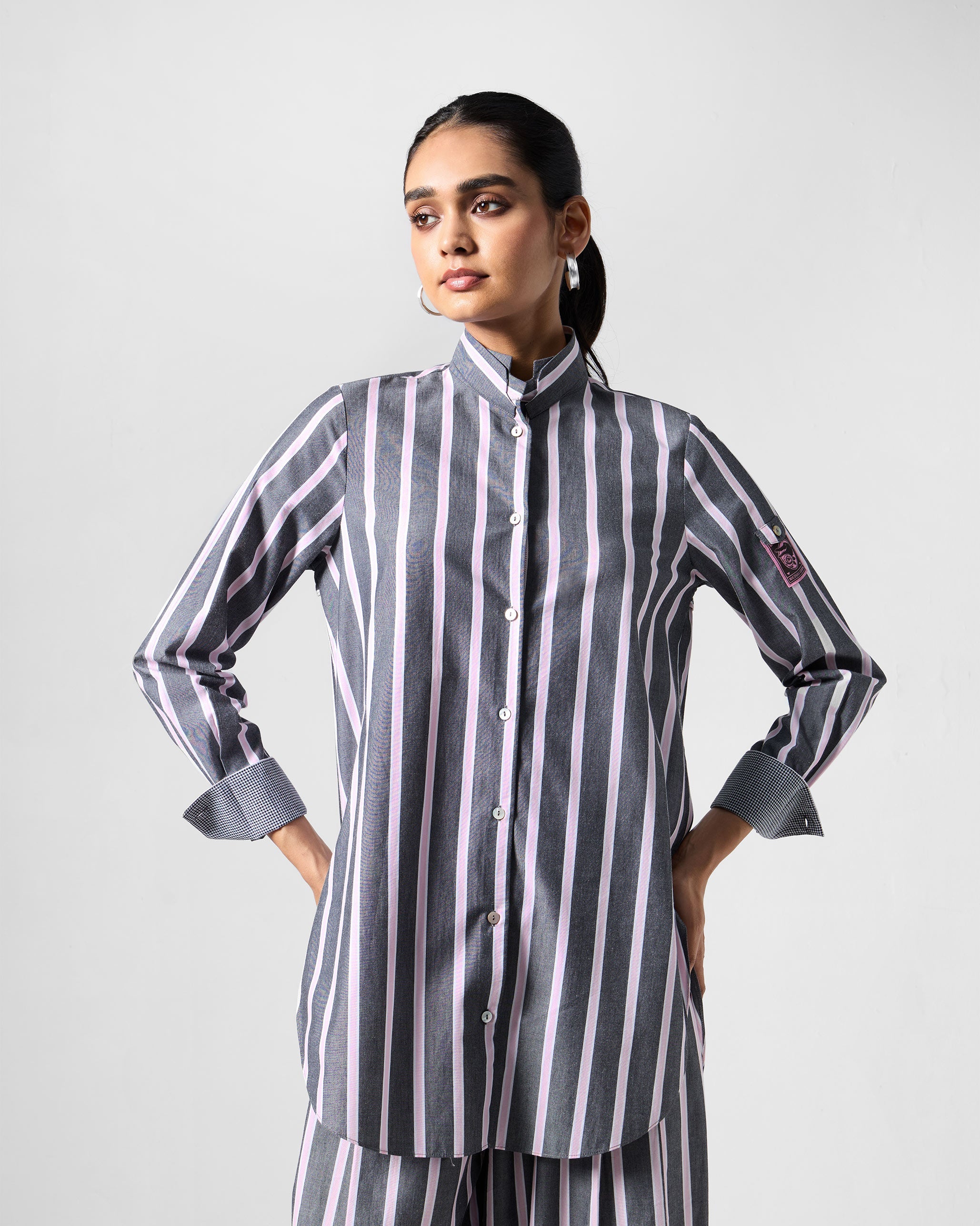 The Trench Shirt Set - Charcoal