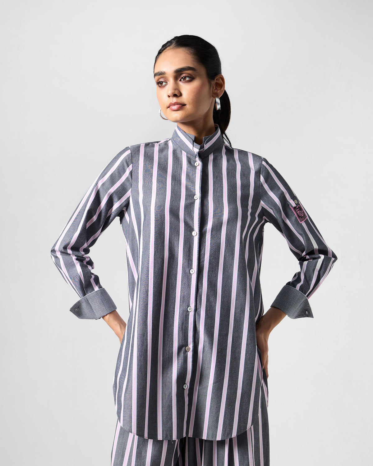 The Trench Shirt Set - Charcoal