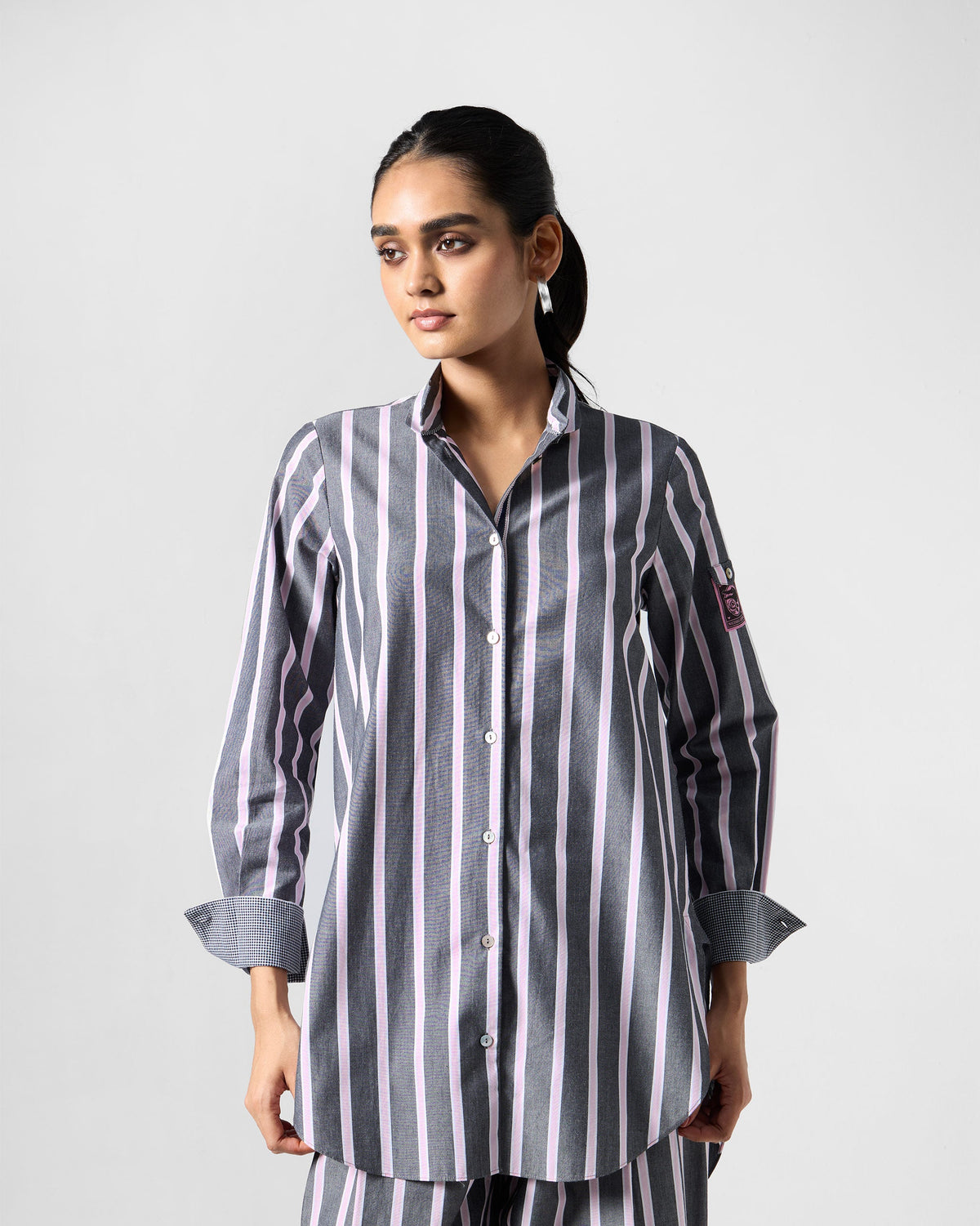 The Trench Shirt Set - Charcoal