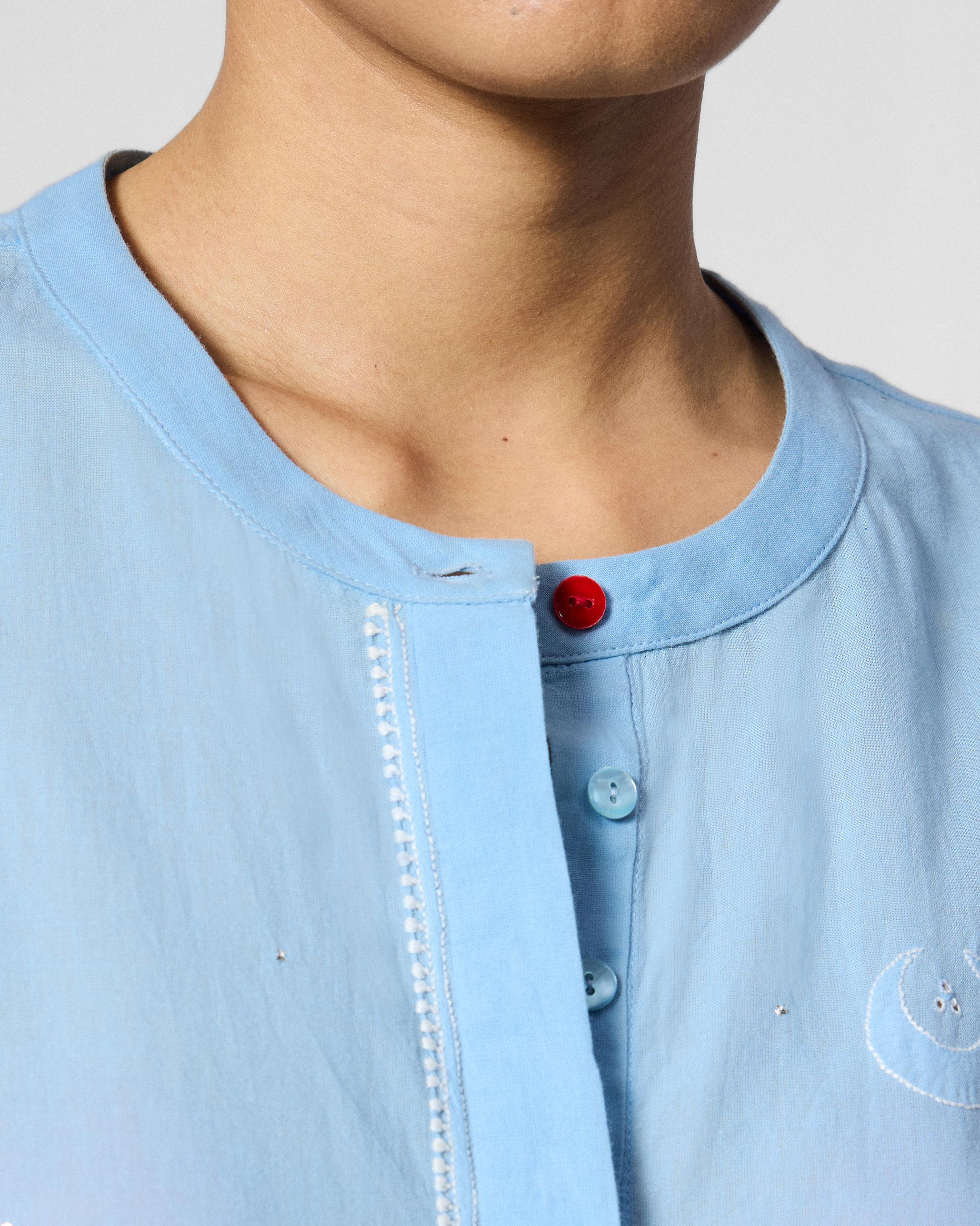 The Lazy Sunday Tunic Set - Ice Blue
