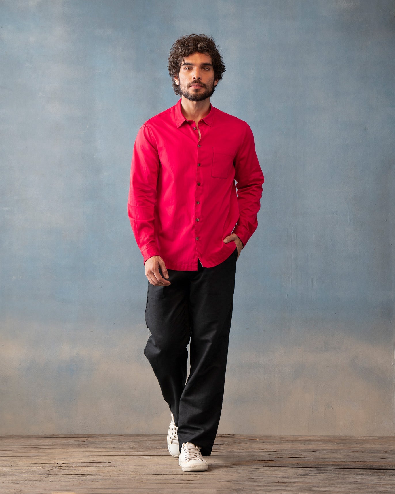 Zenith Pocket Shirt - Fuchsia