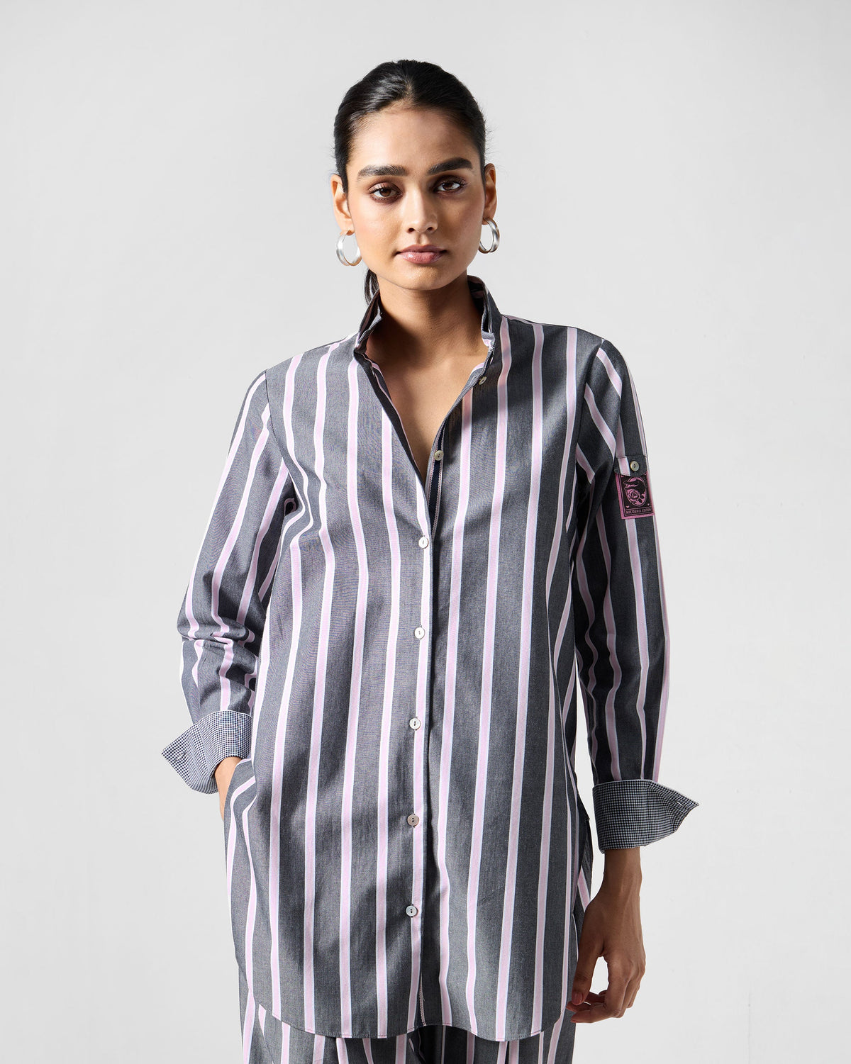 The Trench Shirt Set - Charcoal