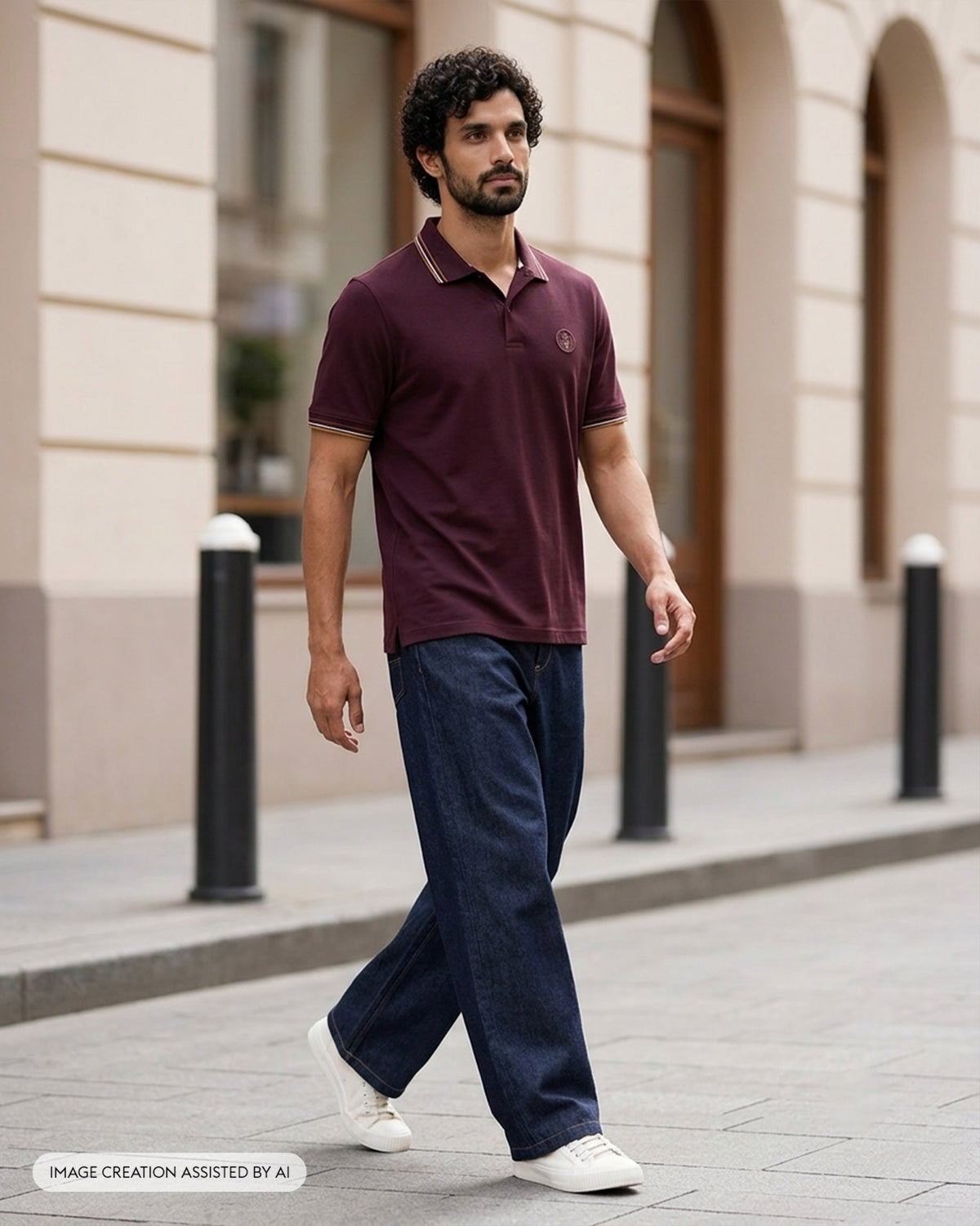 Stag Polo T-Shirt - Mercerised Cotton Classic Fit