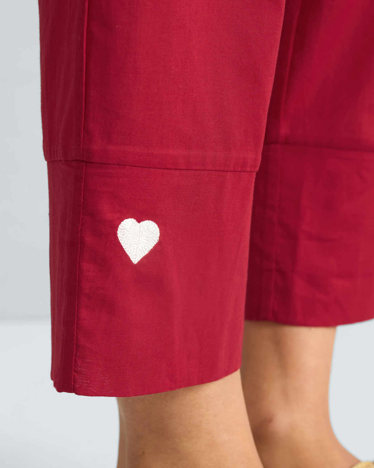 The Basic Long Kurta Set - Red