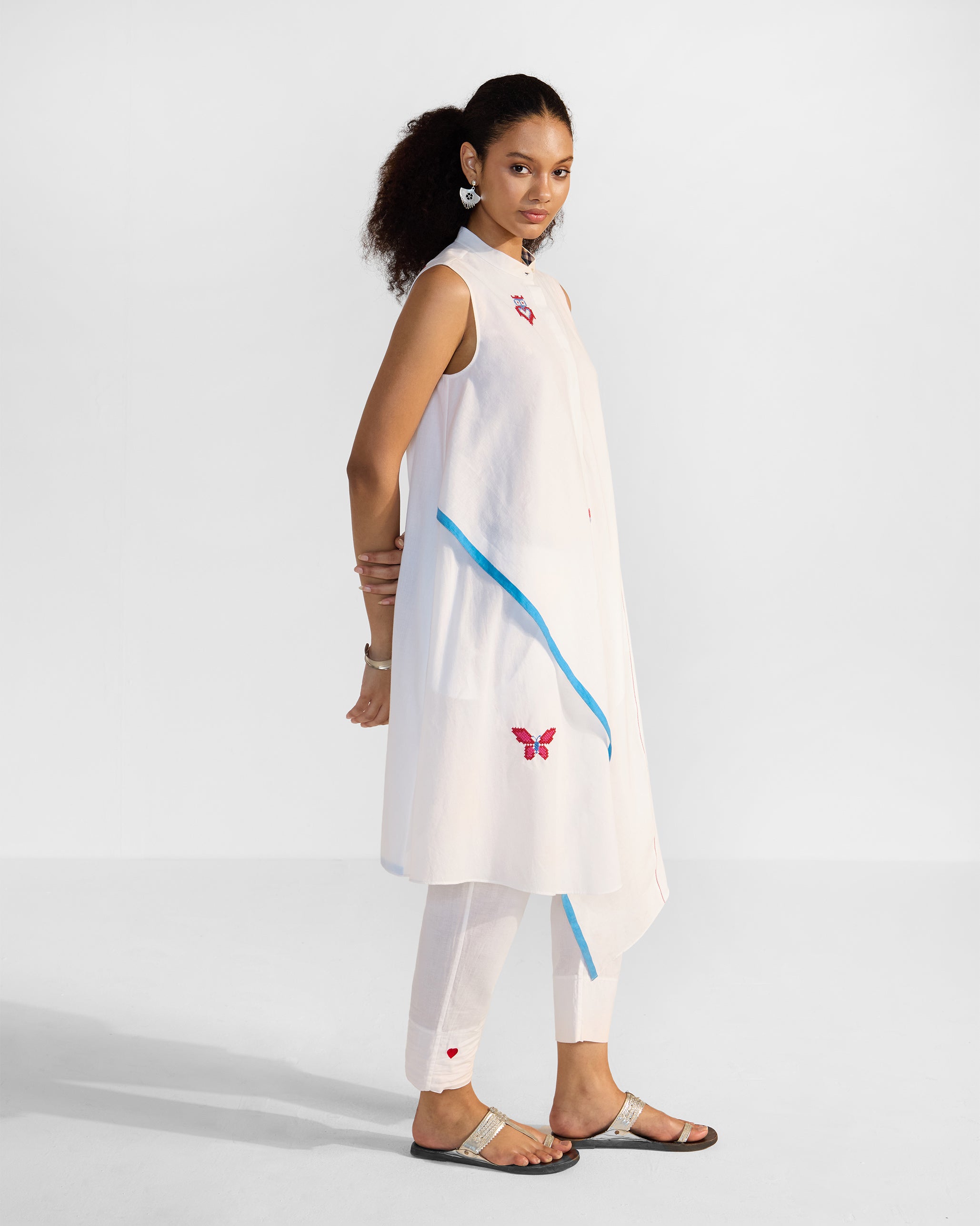 The Riha Kurta Set - White