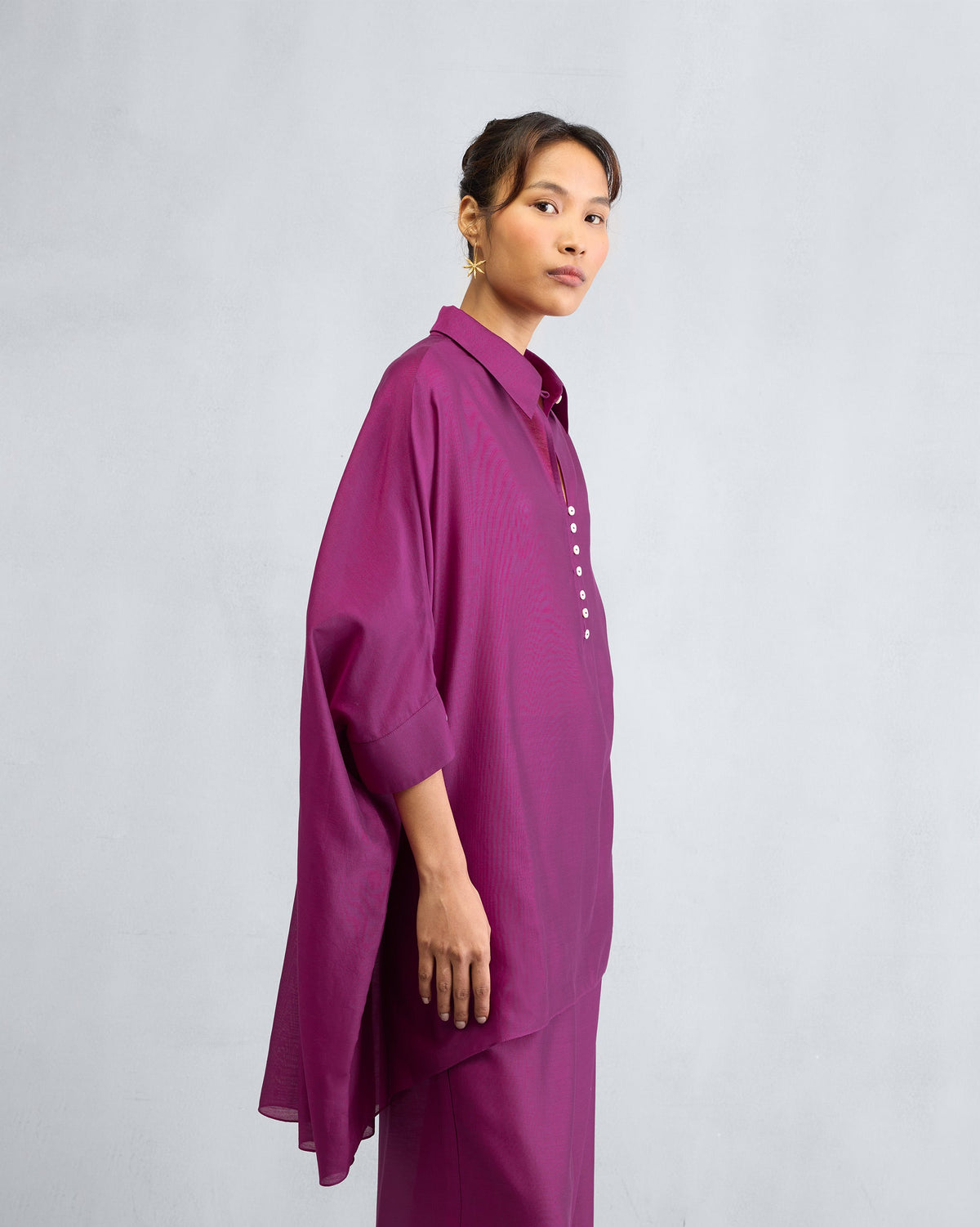 The Hala Tunic Set - Mulberry