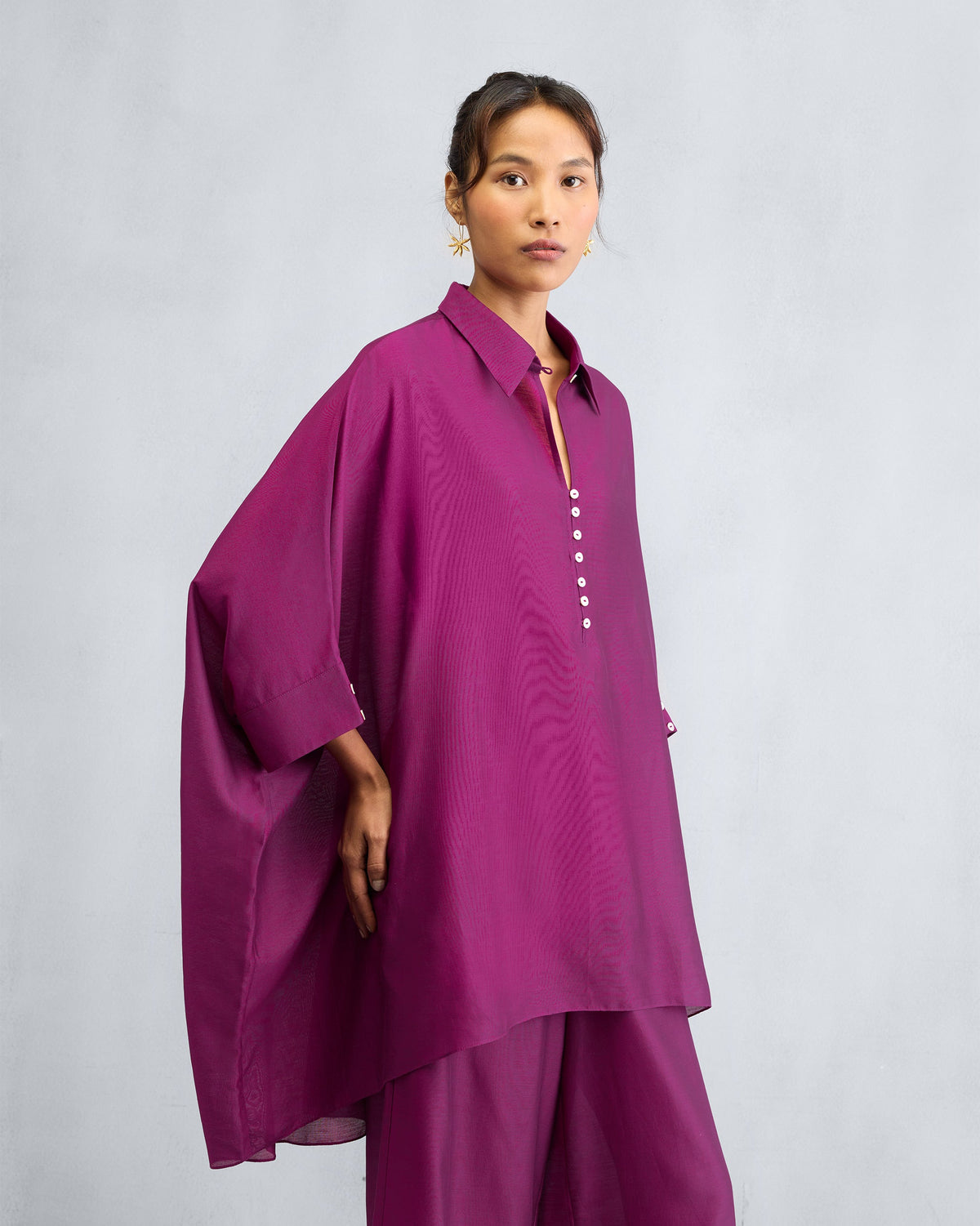 The Hala Tunic Set - Mulberry