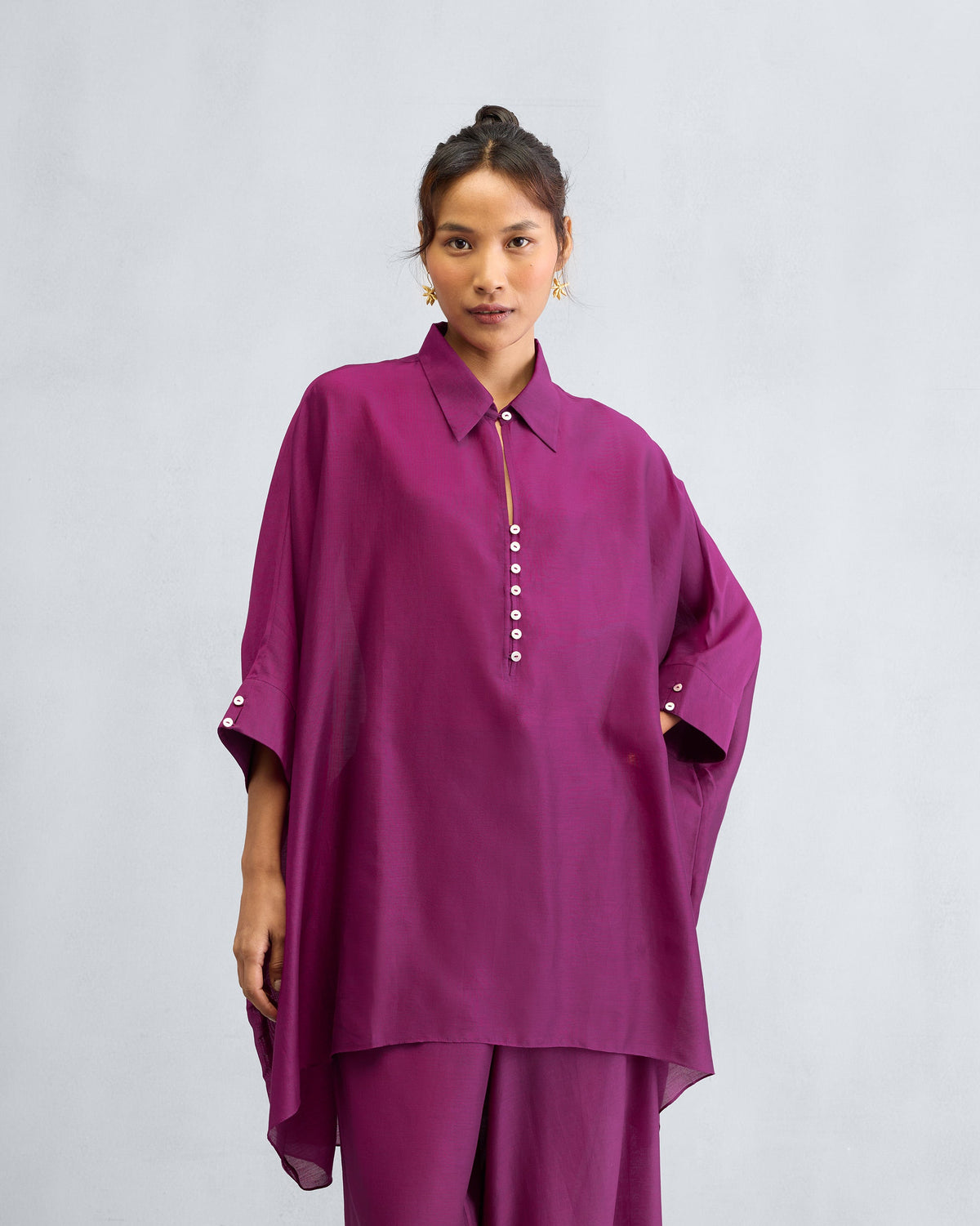 The Hala Tunic Set - Mulberry