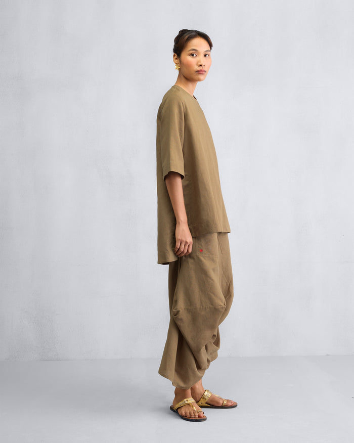 The High Slit Top Set - Sapphire