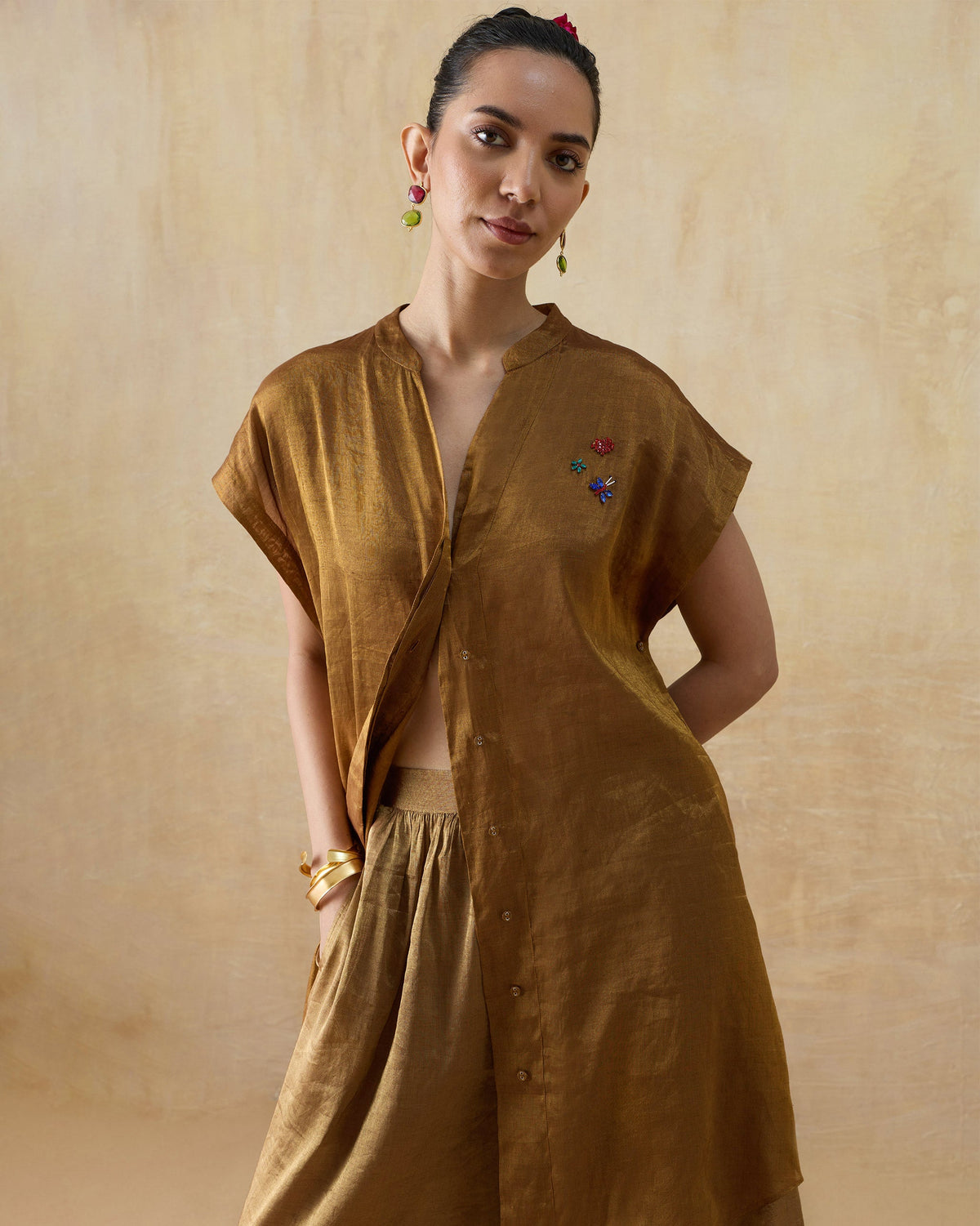 The Golden Hour Shirt Set